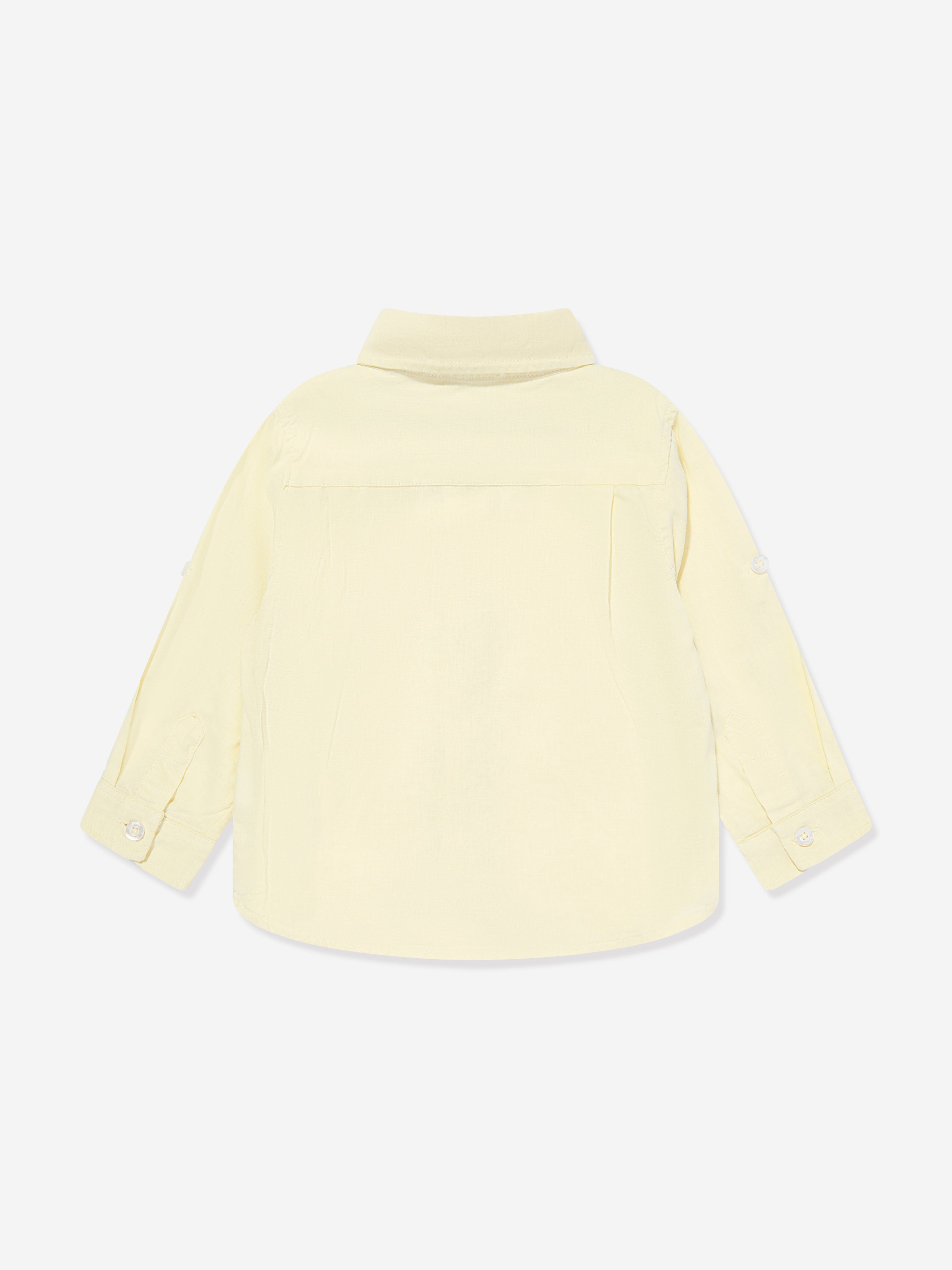 Patachou Boys Linen Shirt in Yellow