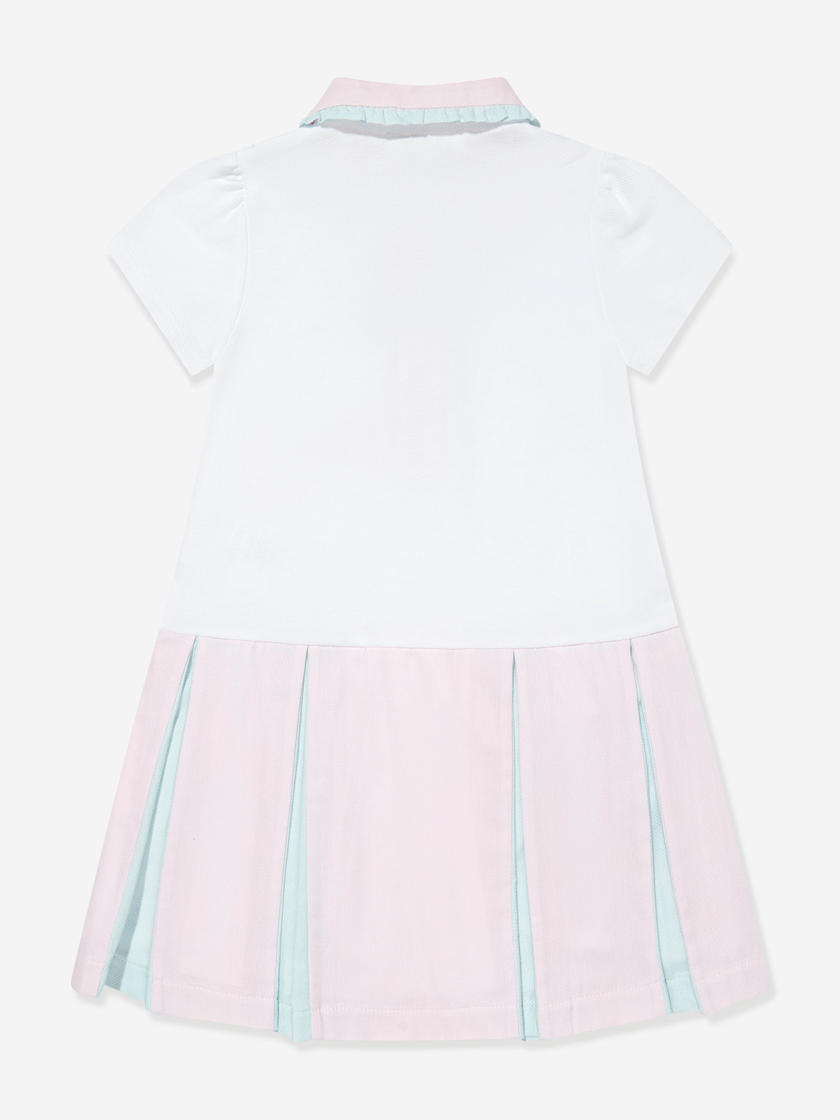 Patachou Girls Polo Dress in White