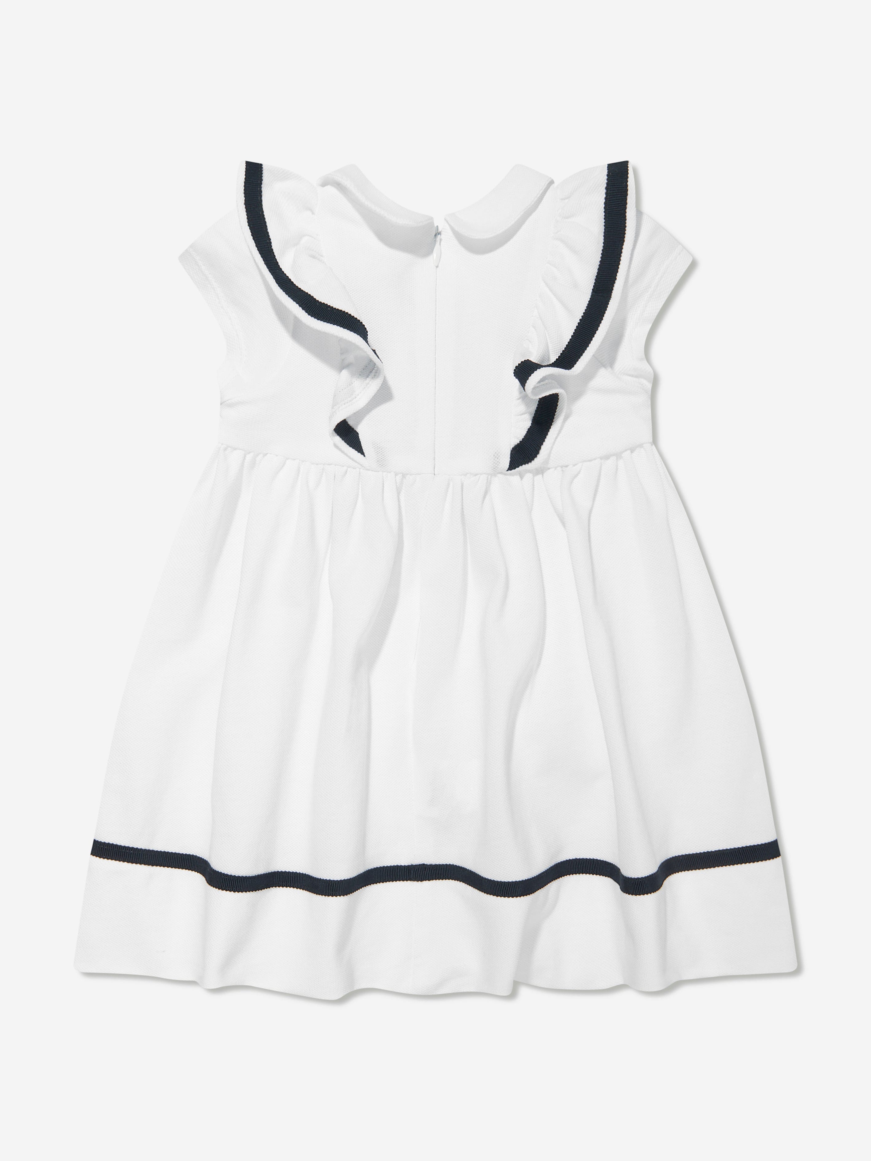 Patachou Girls Cruise Polo Dress in White