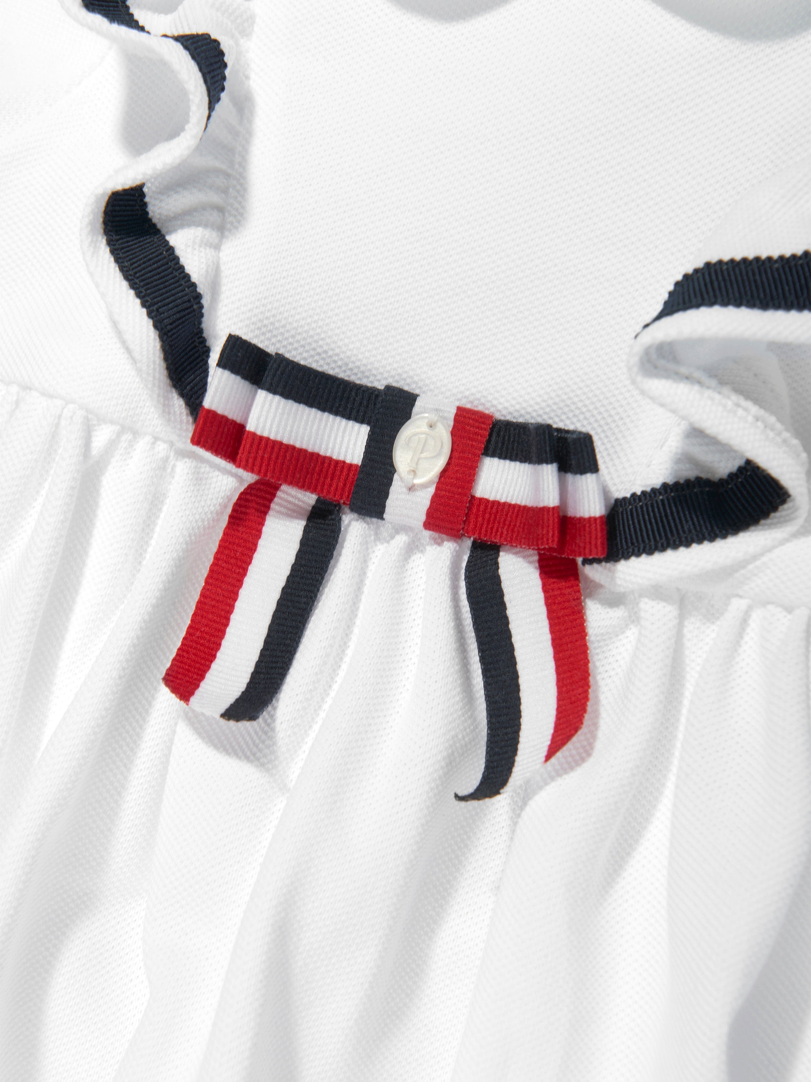 Patachou Girls Cruise Polo Dress in White