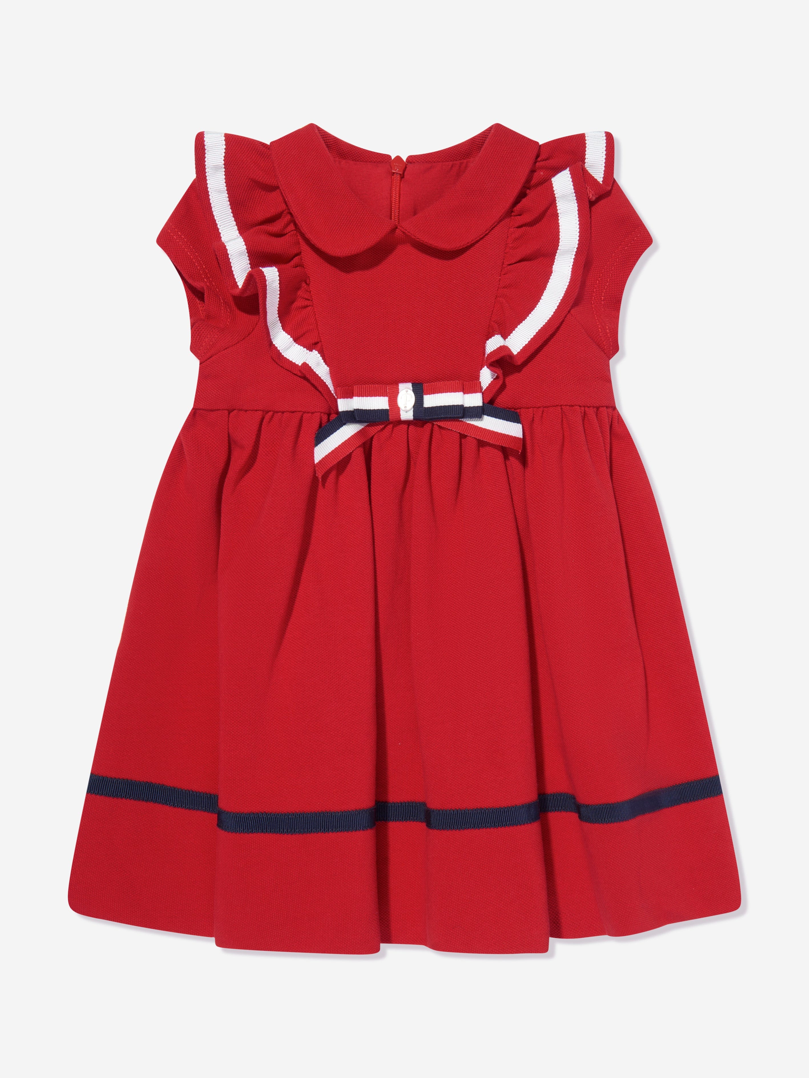 Patachou Girls Cruise Polo Dress in Red