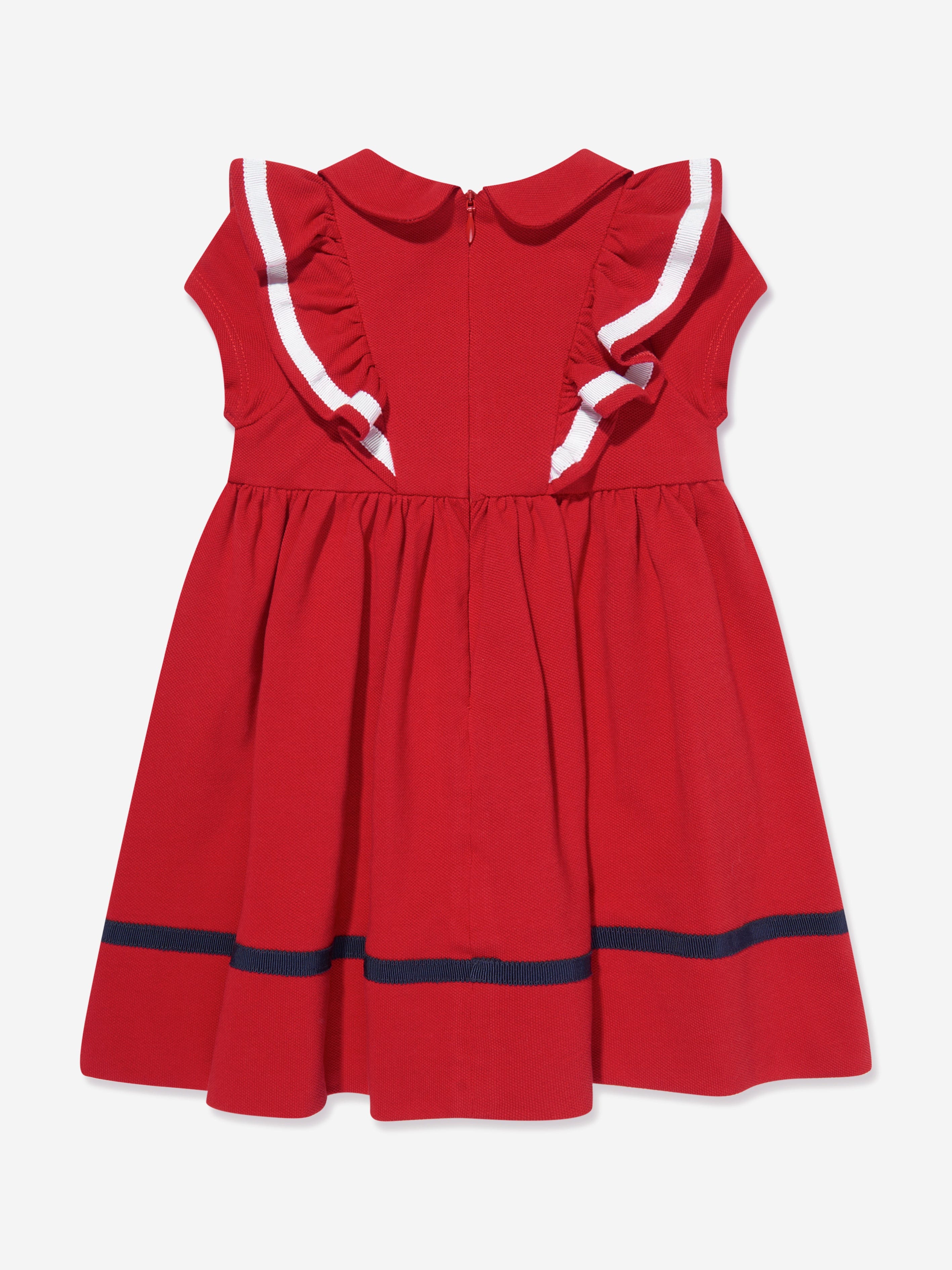 Patachou Girls Cruise Polo Dress in Red