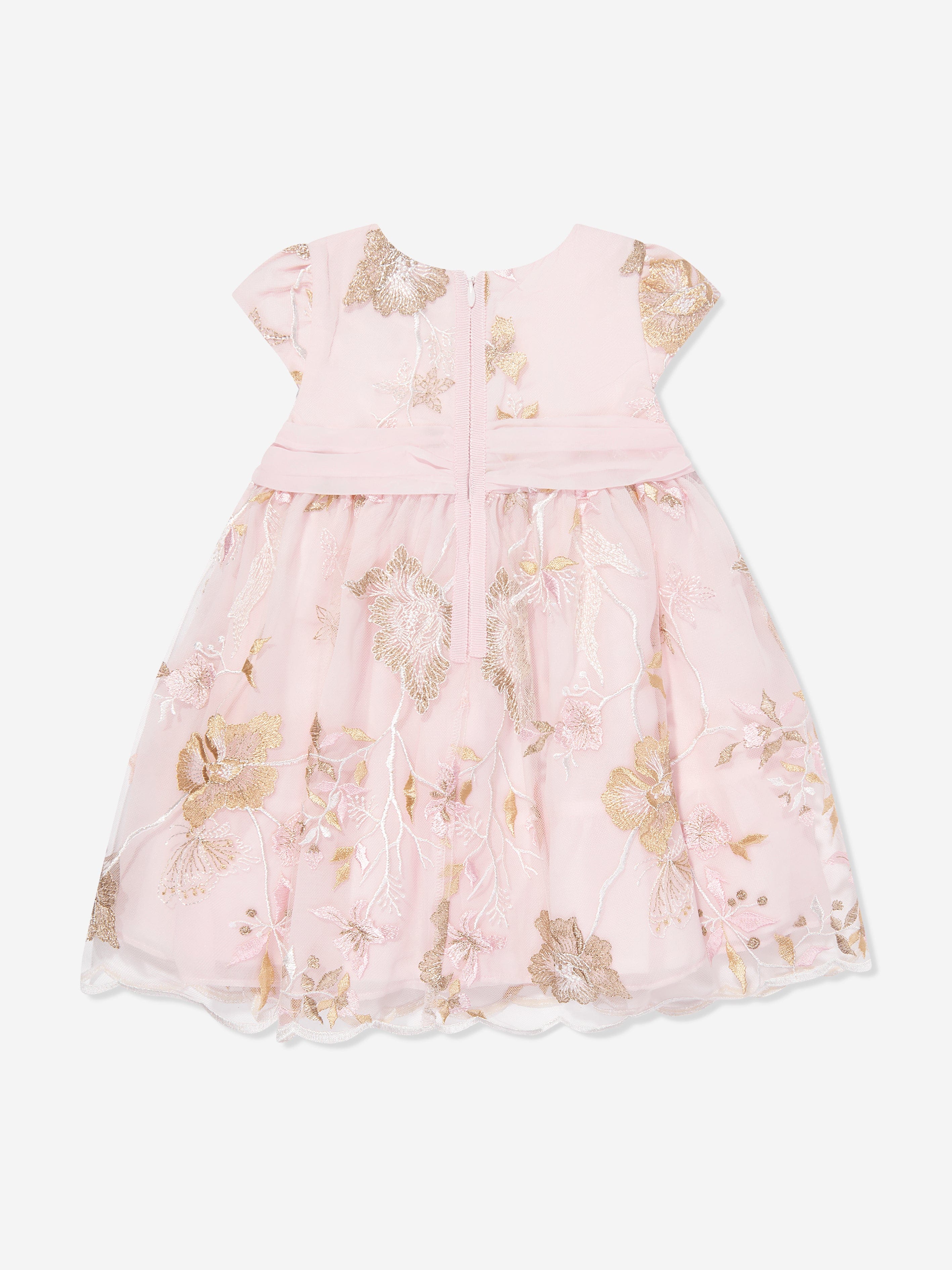 Patachou Girls Floral Lace Occasion Dress in Pink