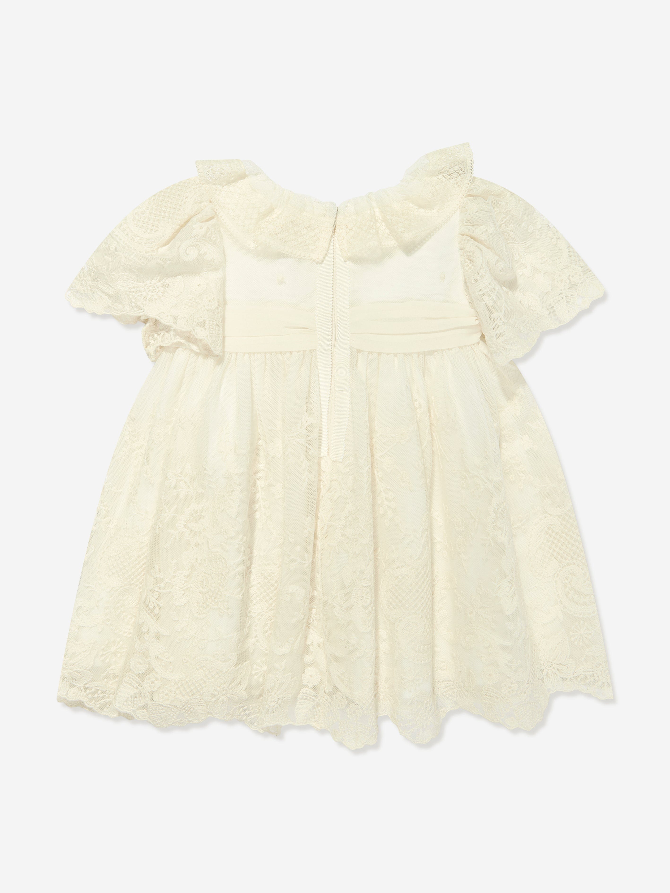 Patachou Girls Embroidered Occasion Dress in Ivory