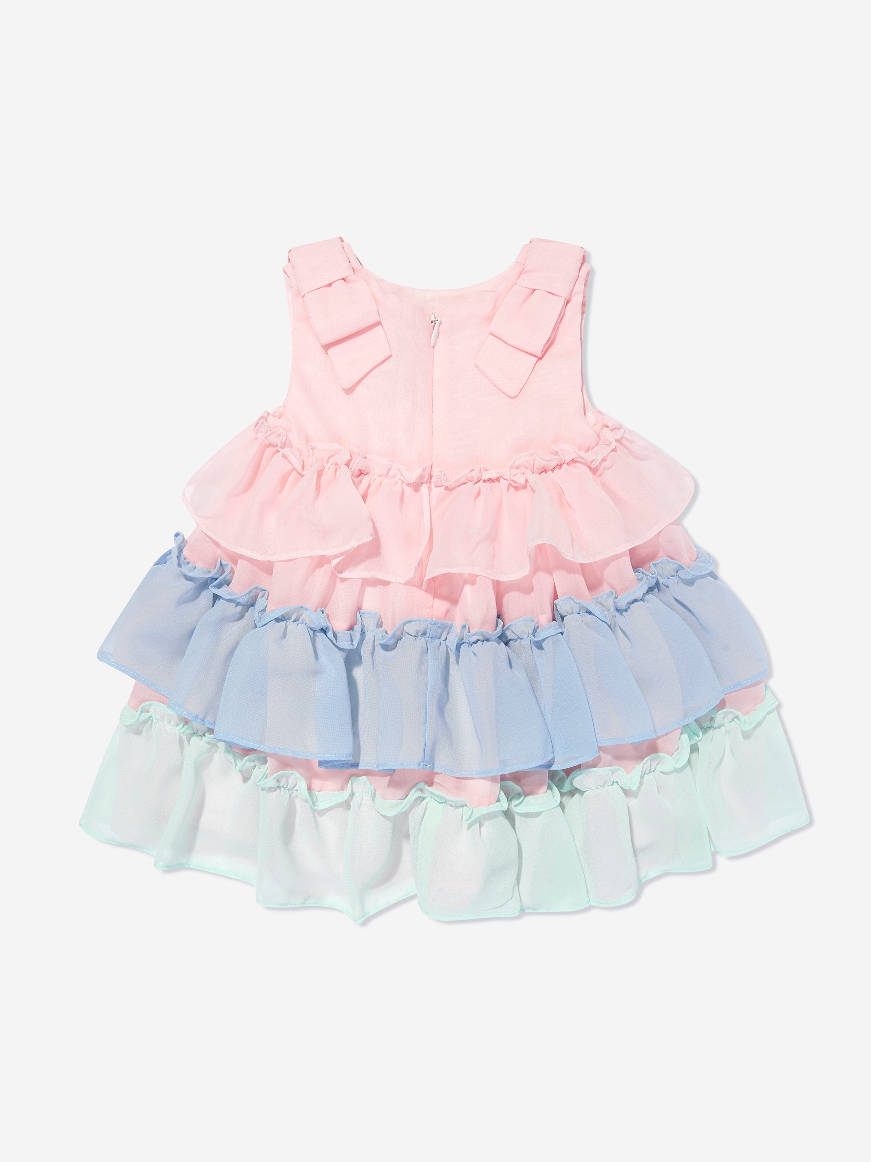 Patachou Girls Ruffled Occasion Dress in Multicolour