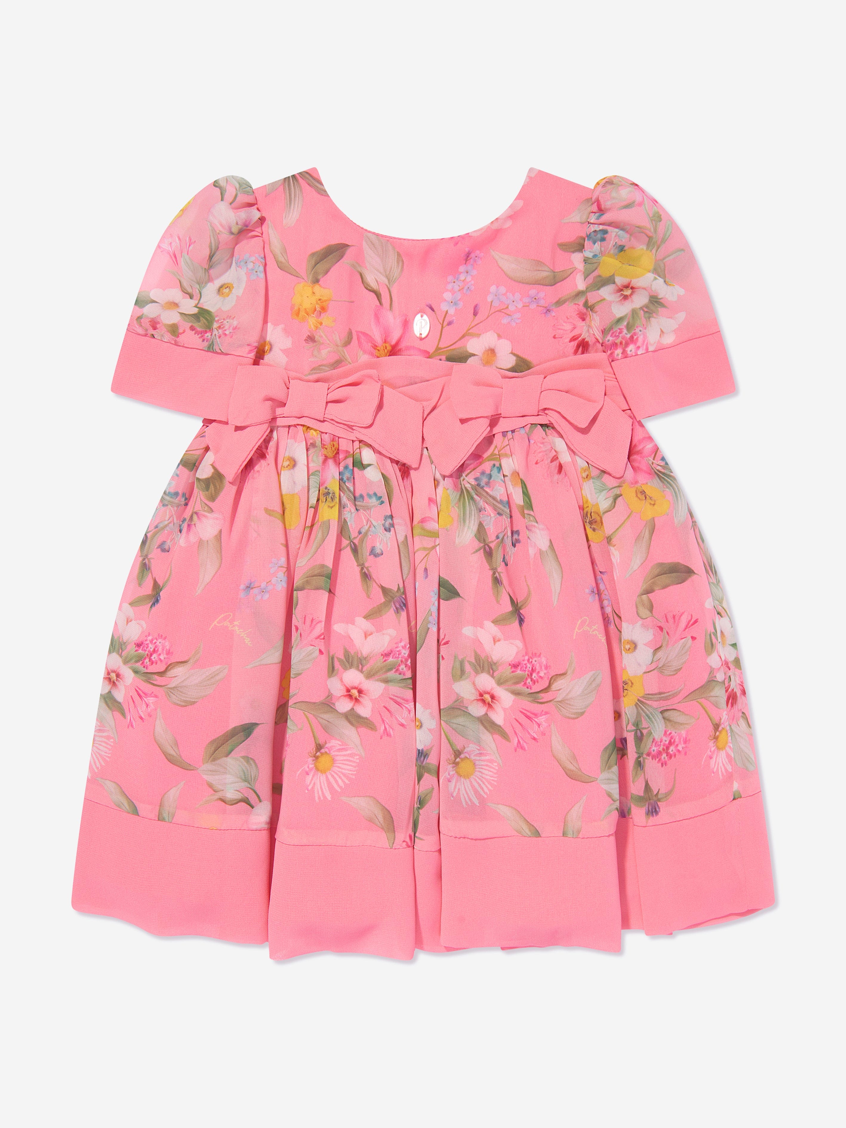 Patachou Girls Floral Occasion Dress in Pink