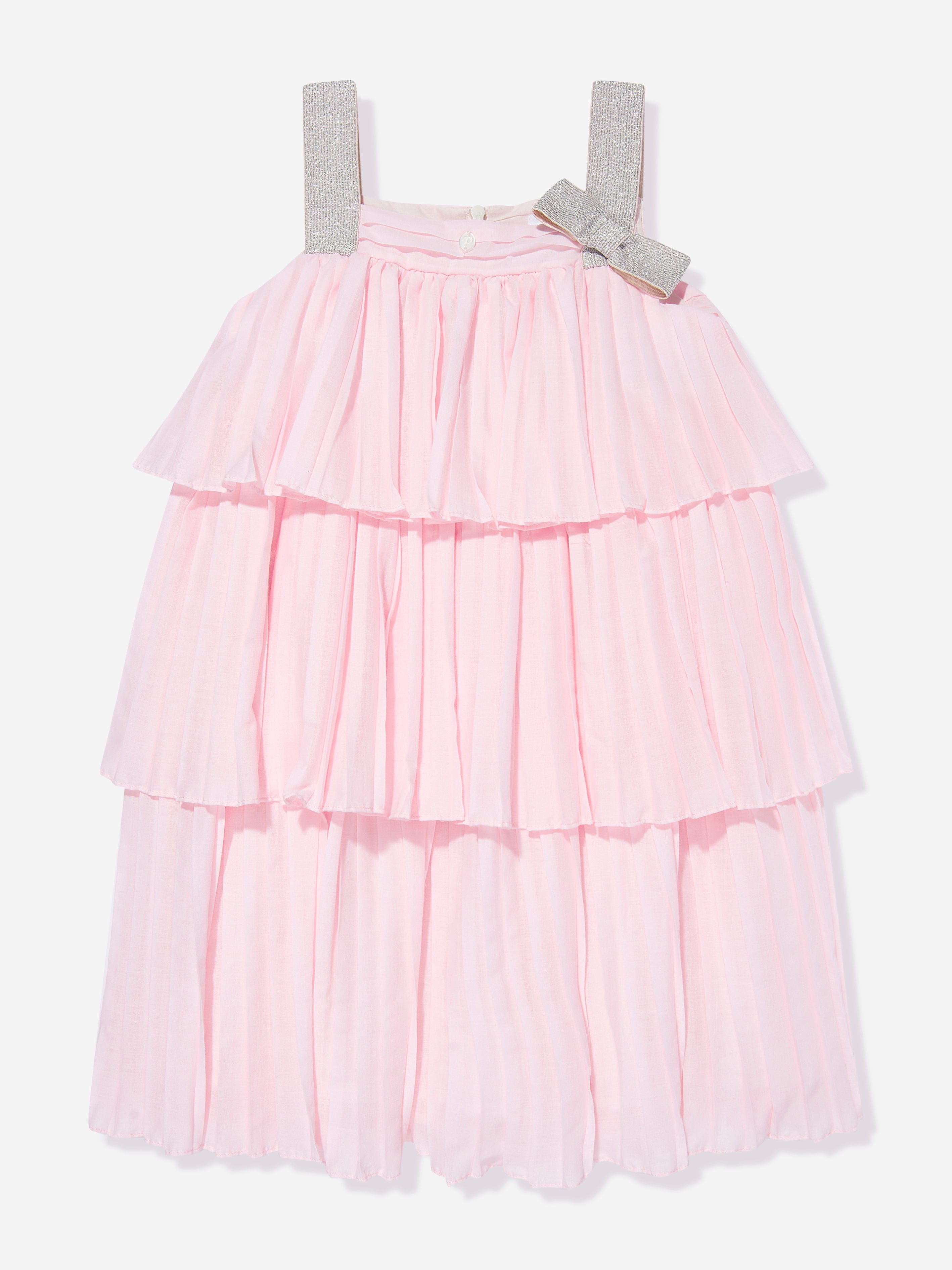 Patachou Girls Maxi Dress in Pink