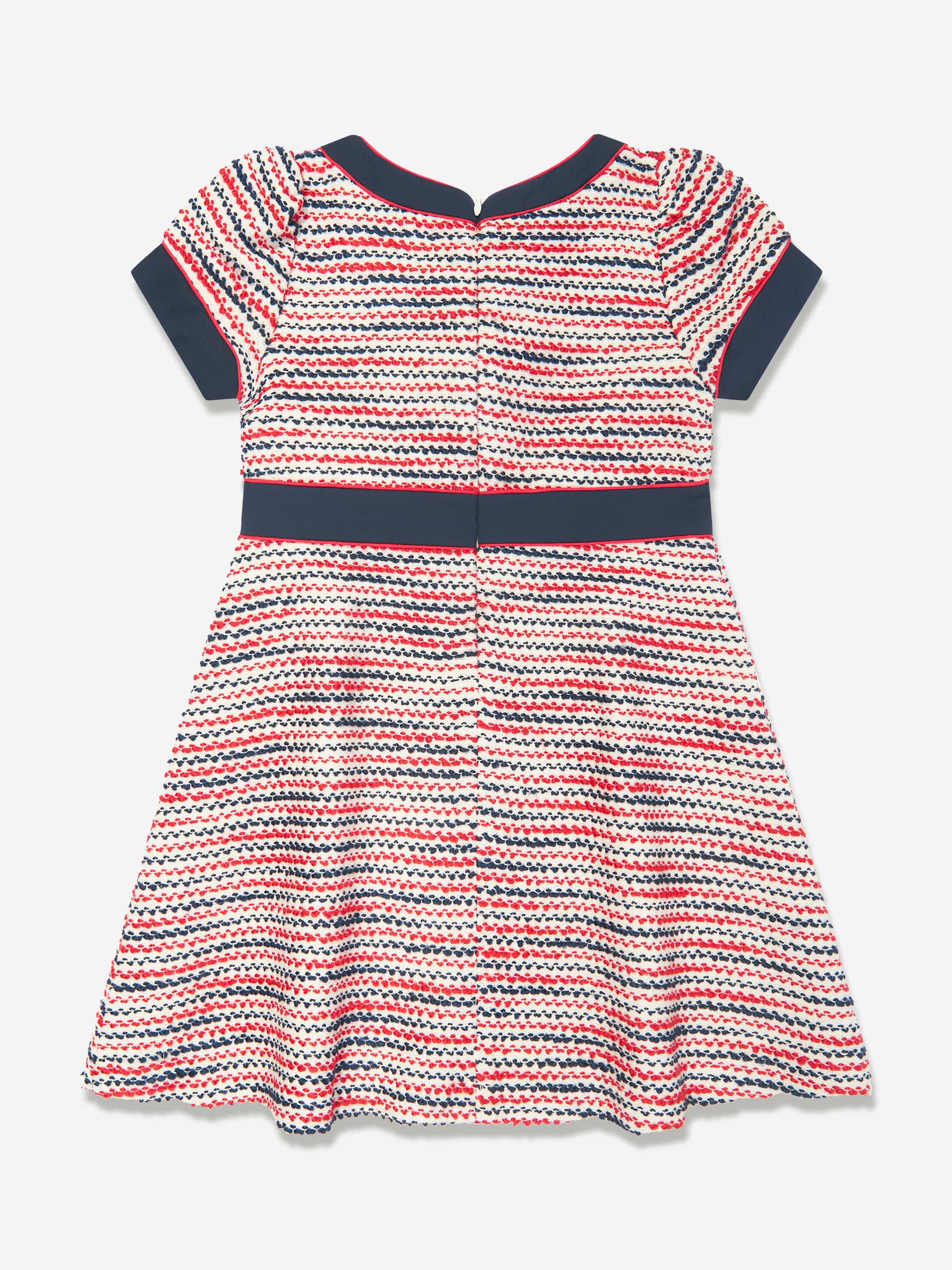 Patachou Girls Jacquard Yacht Club Dress in Multicolour