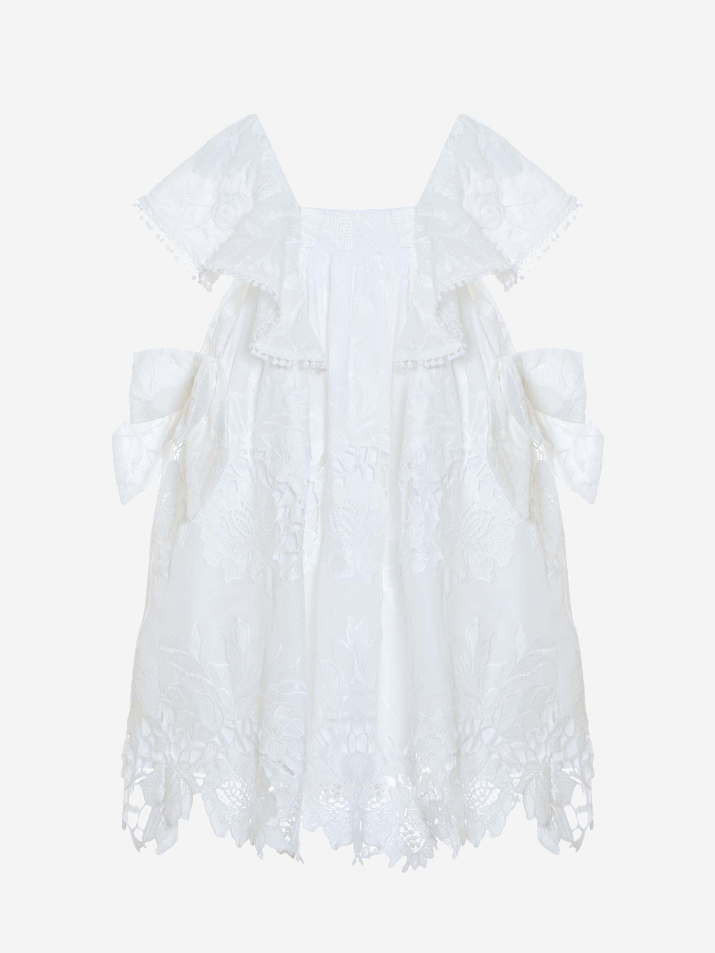 Patachou Girls Yacht Club Dress in White