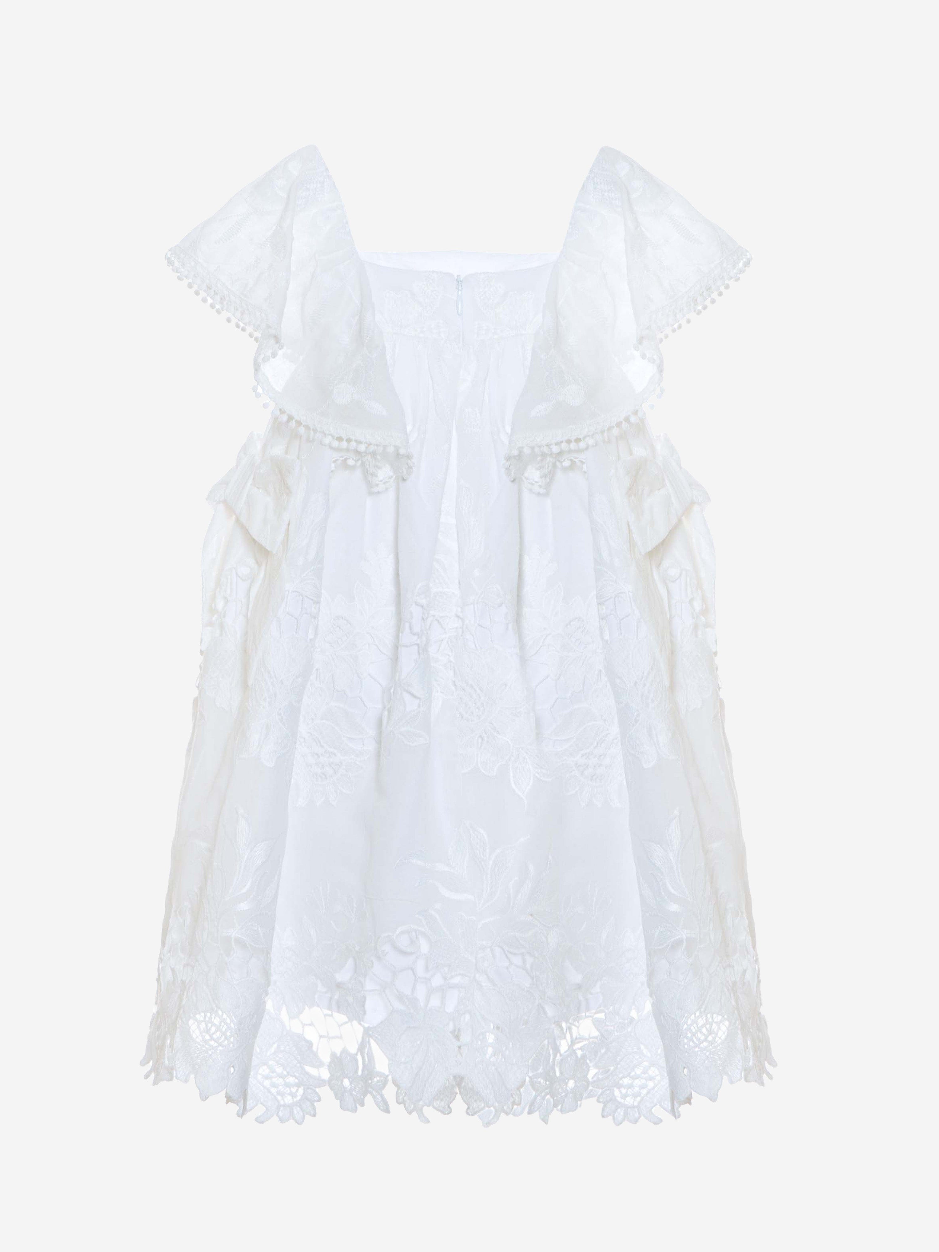 Patachou Girls Yacht Club Dress in White