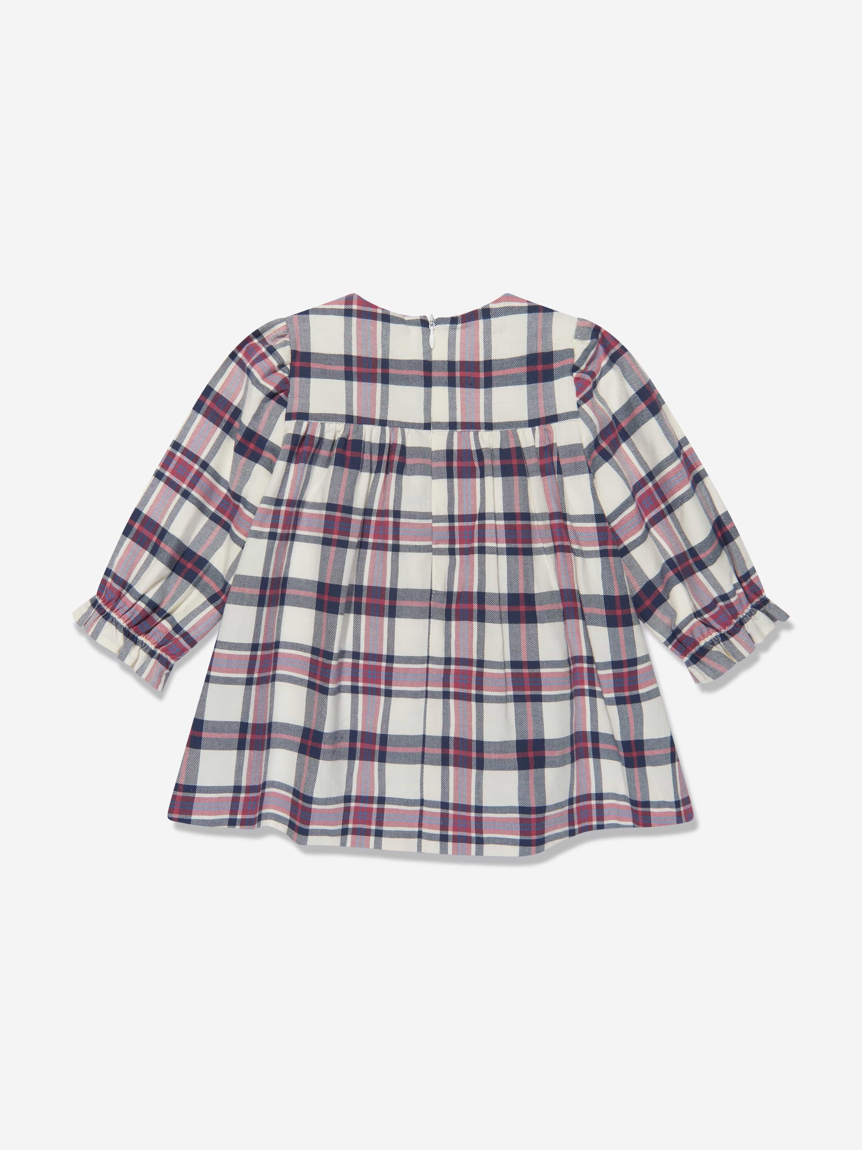 Paz Rodriguez Girls Checked Dress in Multicolour