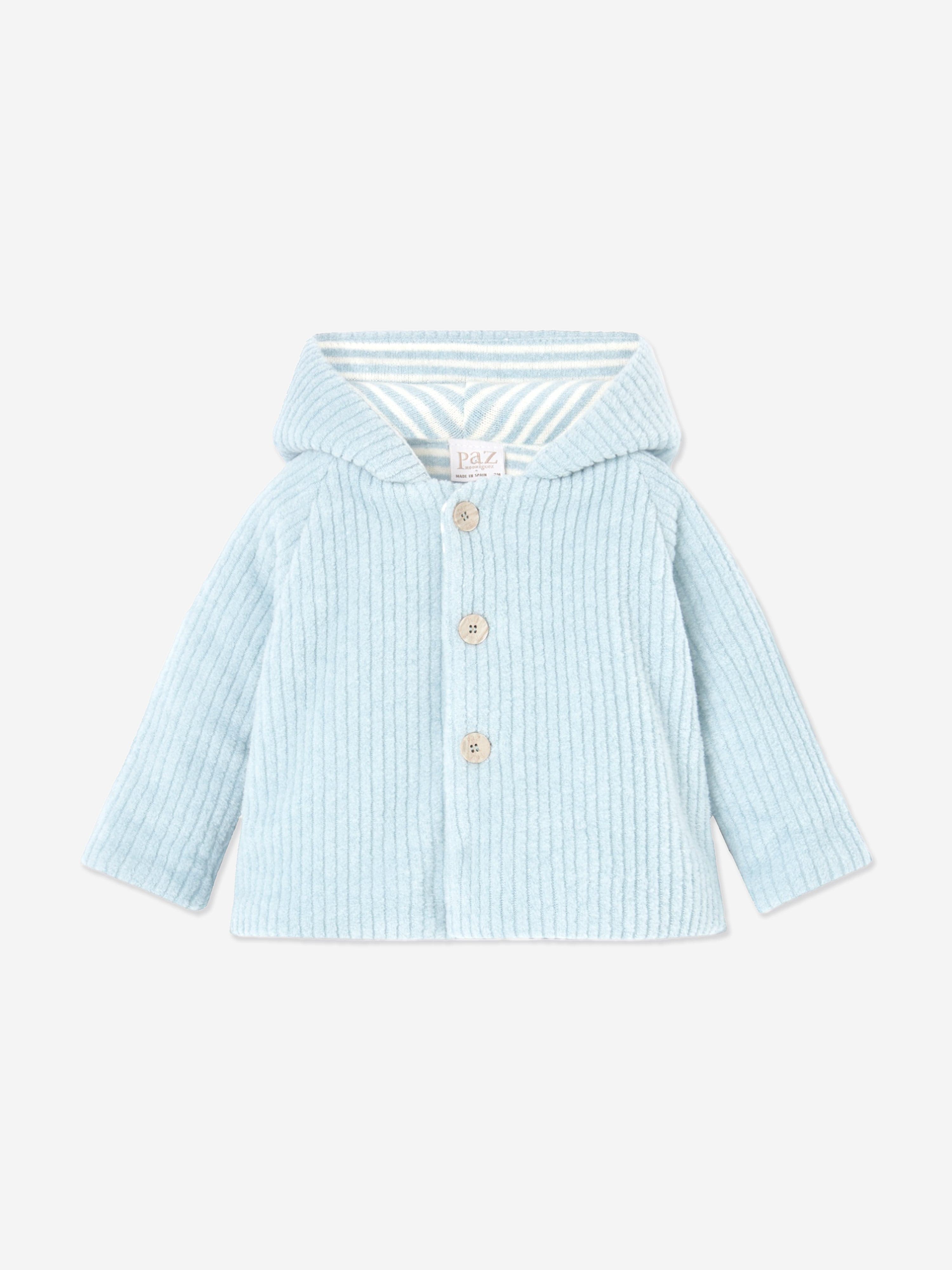 Baby Boys Bunny Ears Coat in Blue