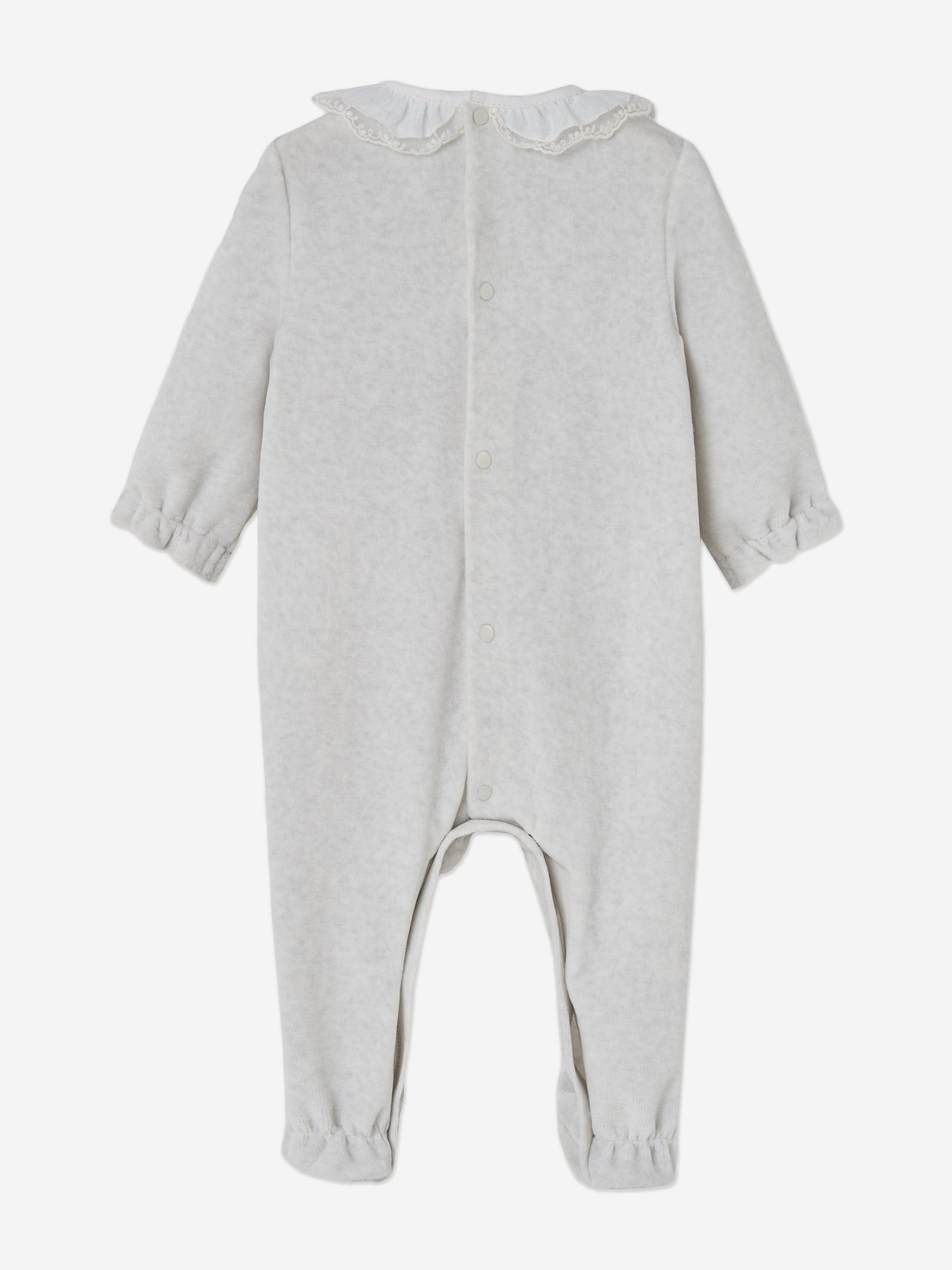 Paz Rodriguez Baby Girls Cotton Babygrow in Grey