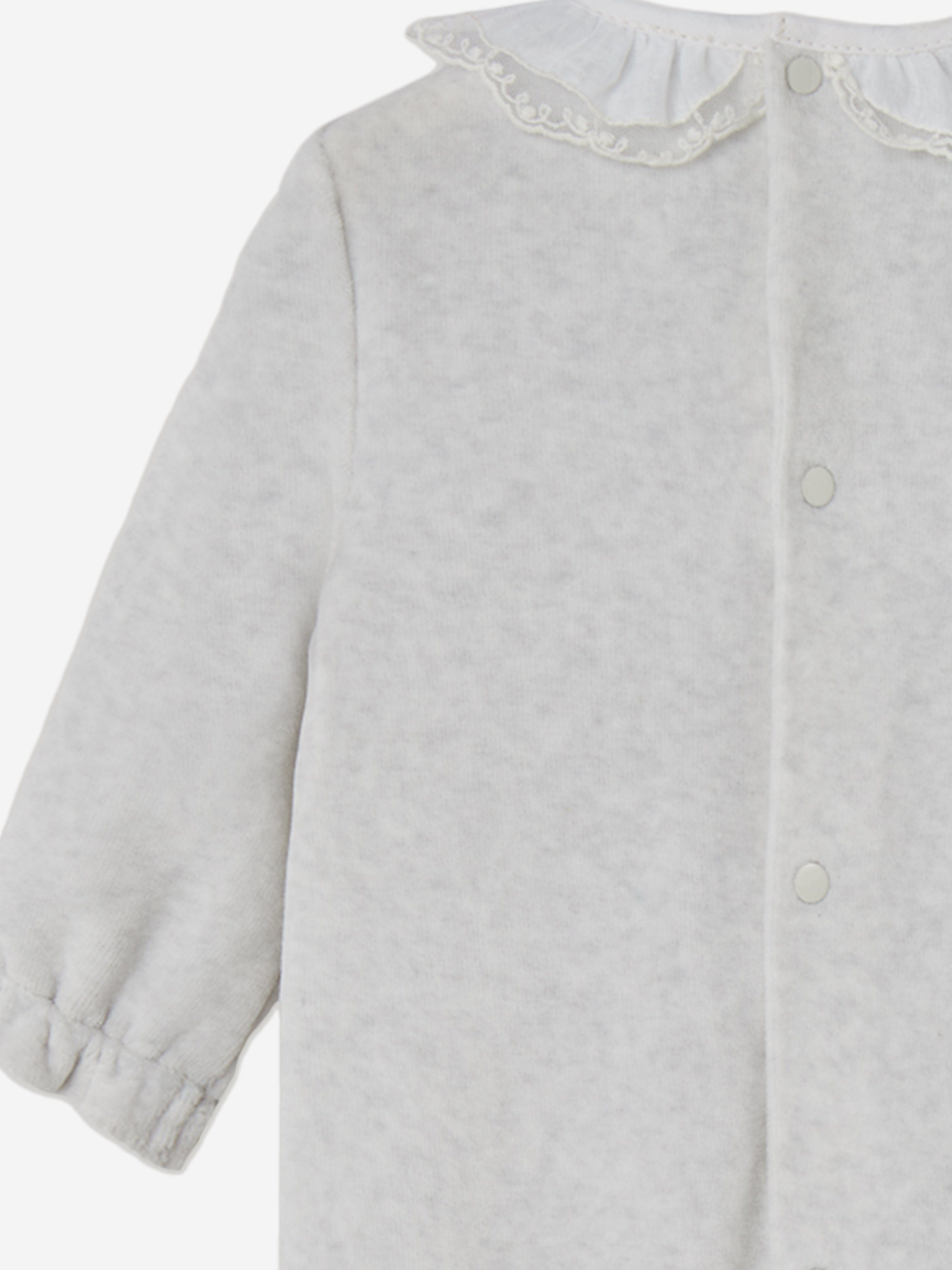 Paz Rodriguez Baby Girls Cotton Babygrow in Grey