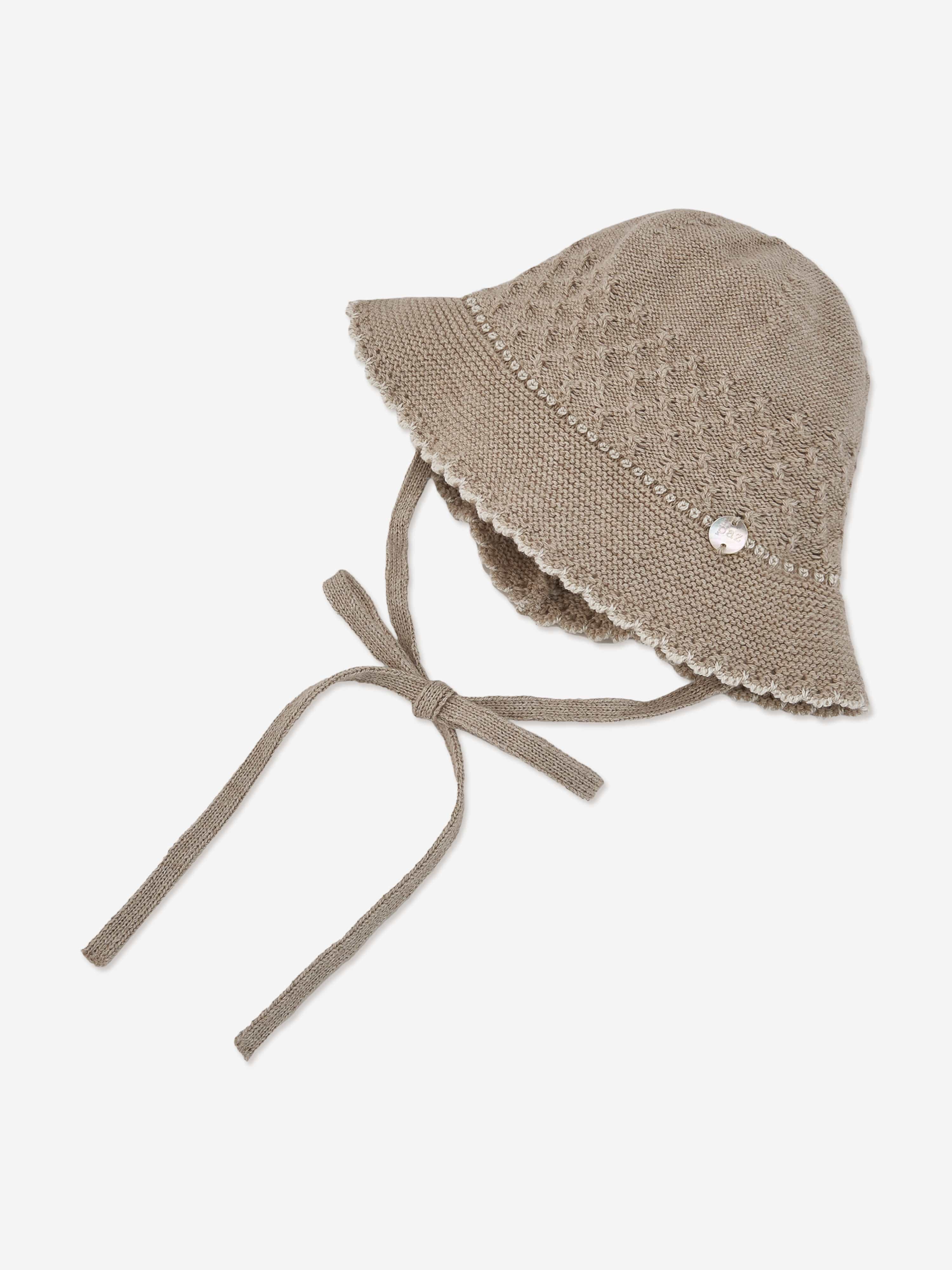 Paz Rodriguez Baby Girls Cotton and Cashmere Hat in Beige