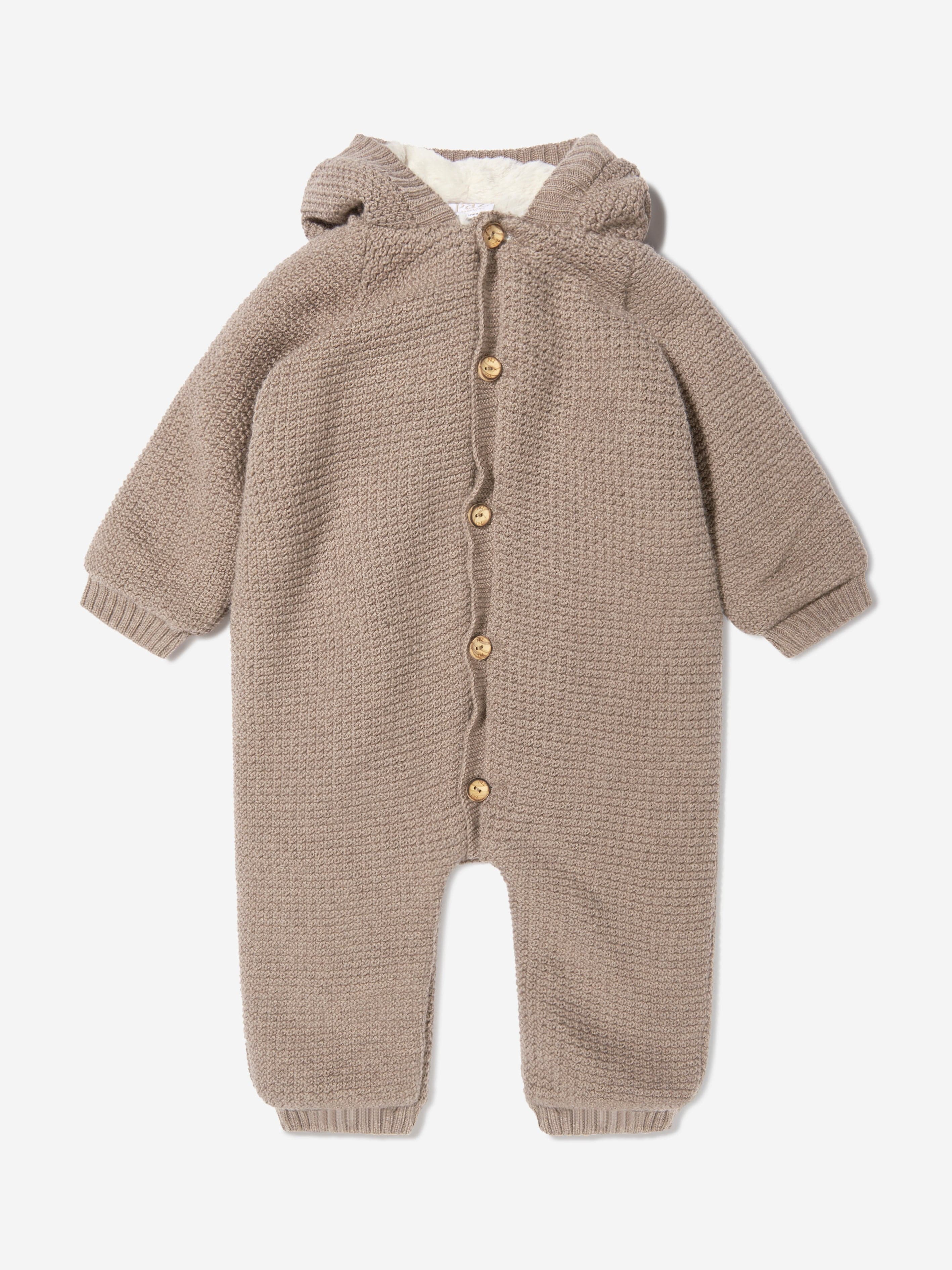 Paz Rodriguez Baby Knitted Pramsuit With Booties