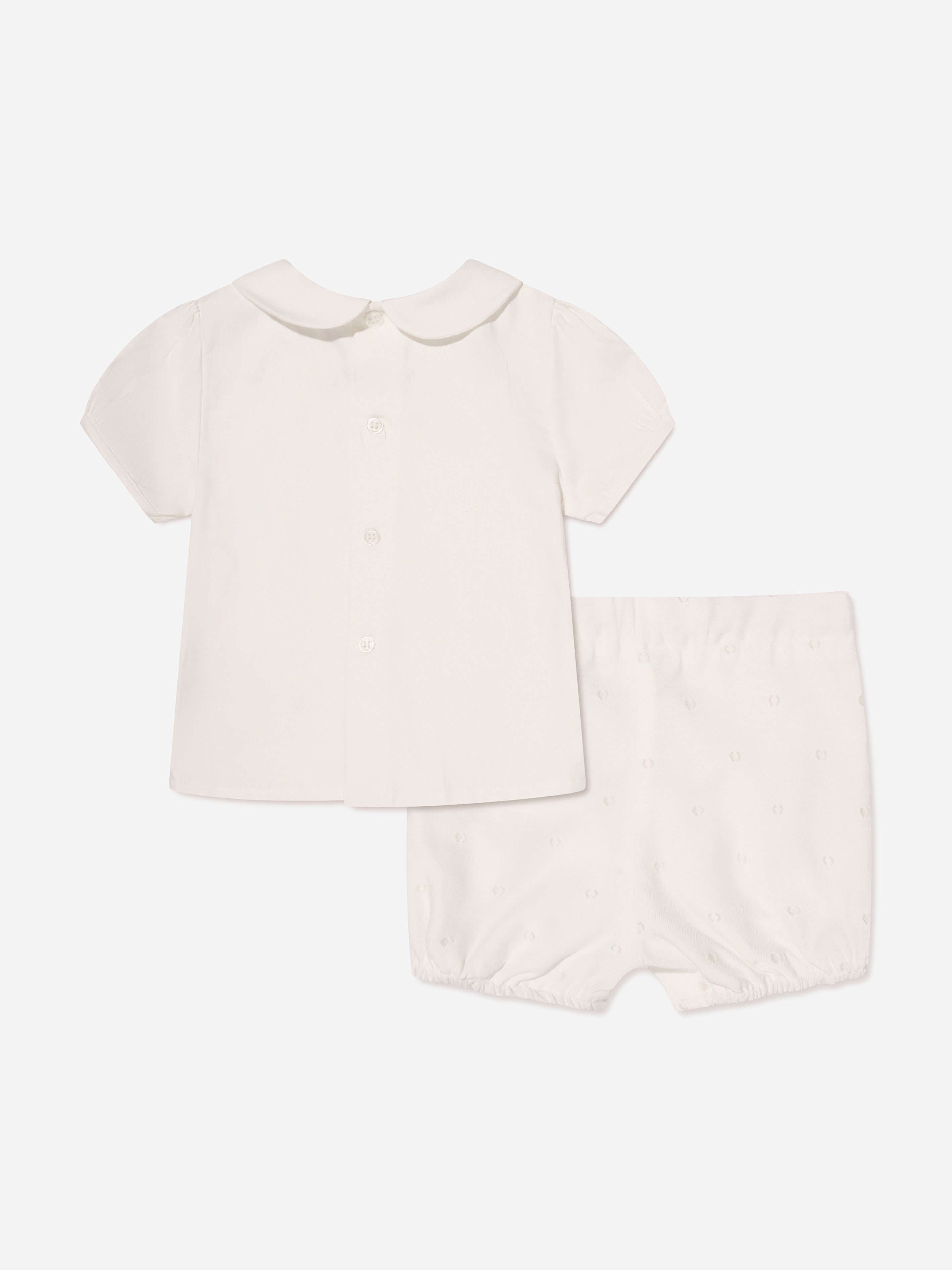 Paz Rodriguez Baby Boys Blouse And Shorts in Cream