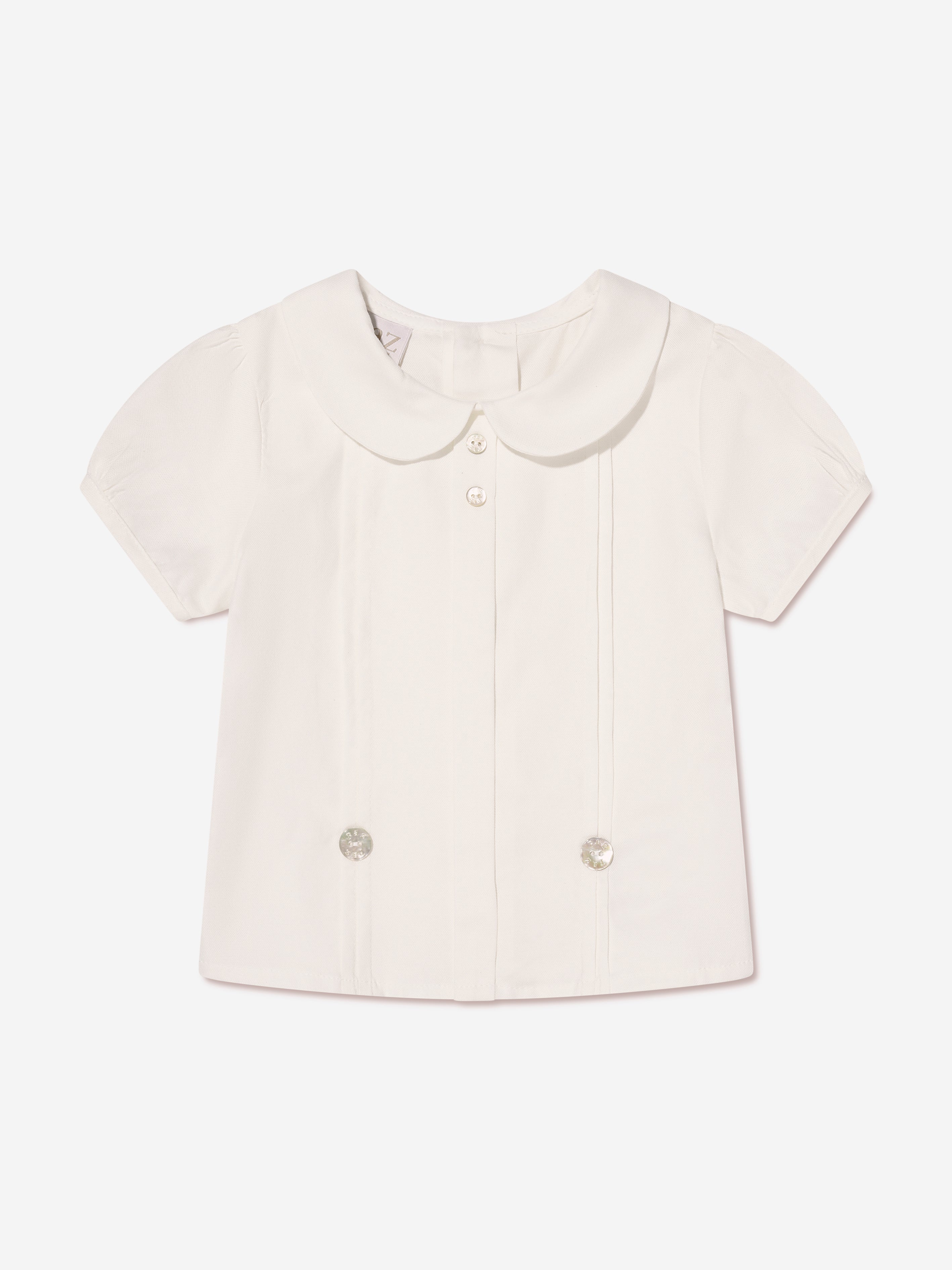 Paz Rodriguez Baby Boys Blouse And Shorts in Cream