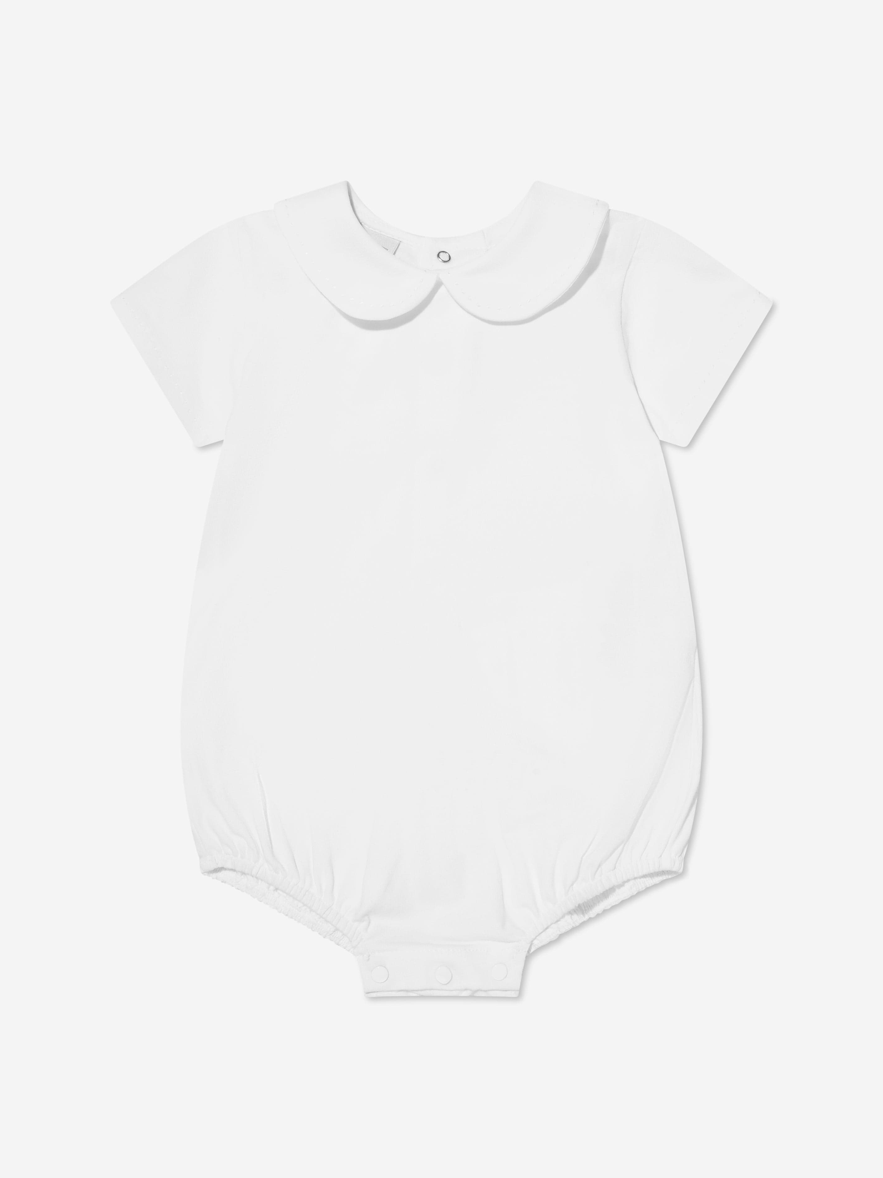 Paz Rodriguez Baby Boys Bodysuit in White