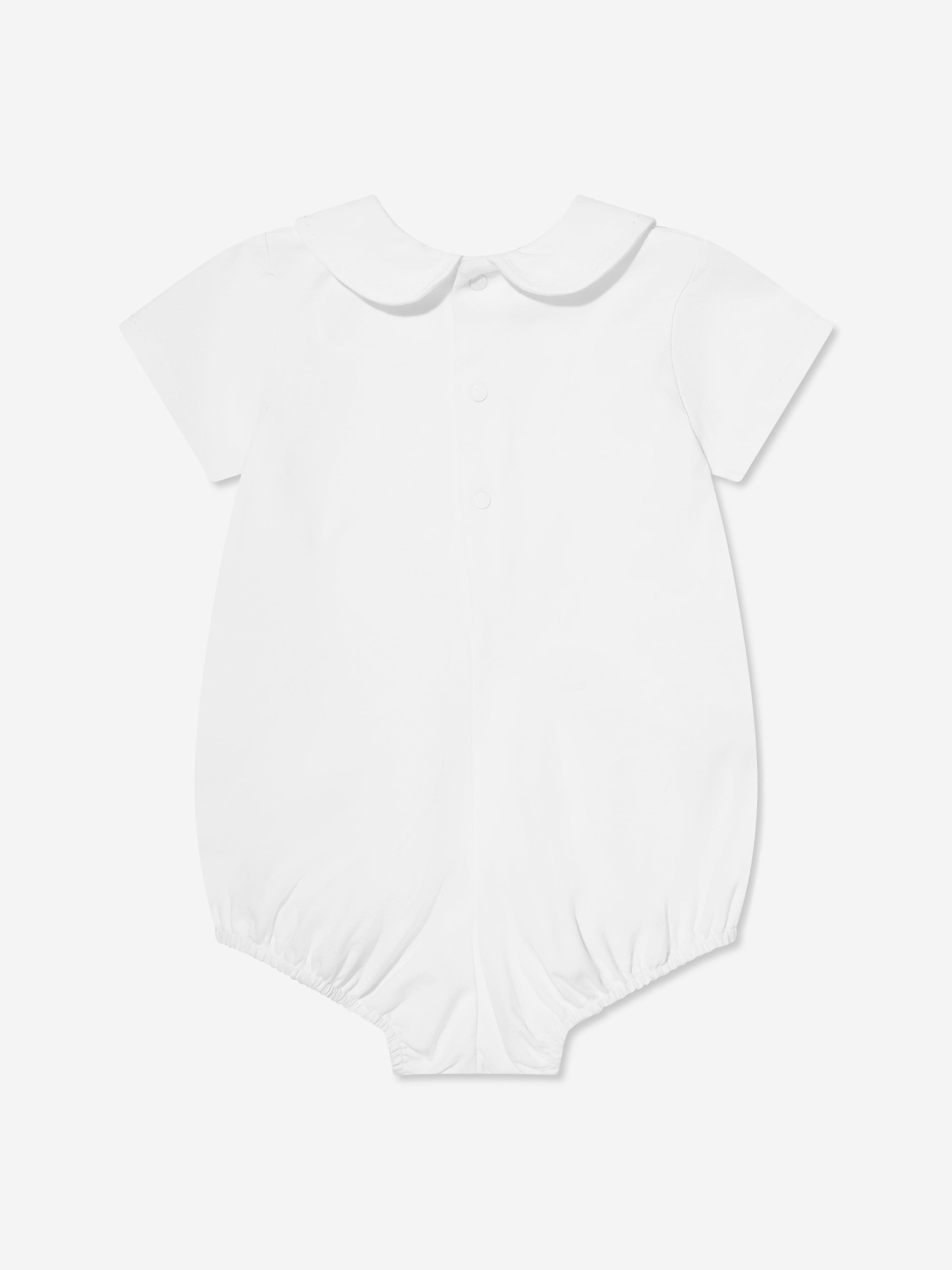 Paz Rodriguez Baby Boys Bodysuit in White