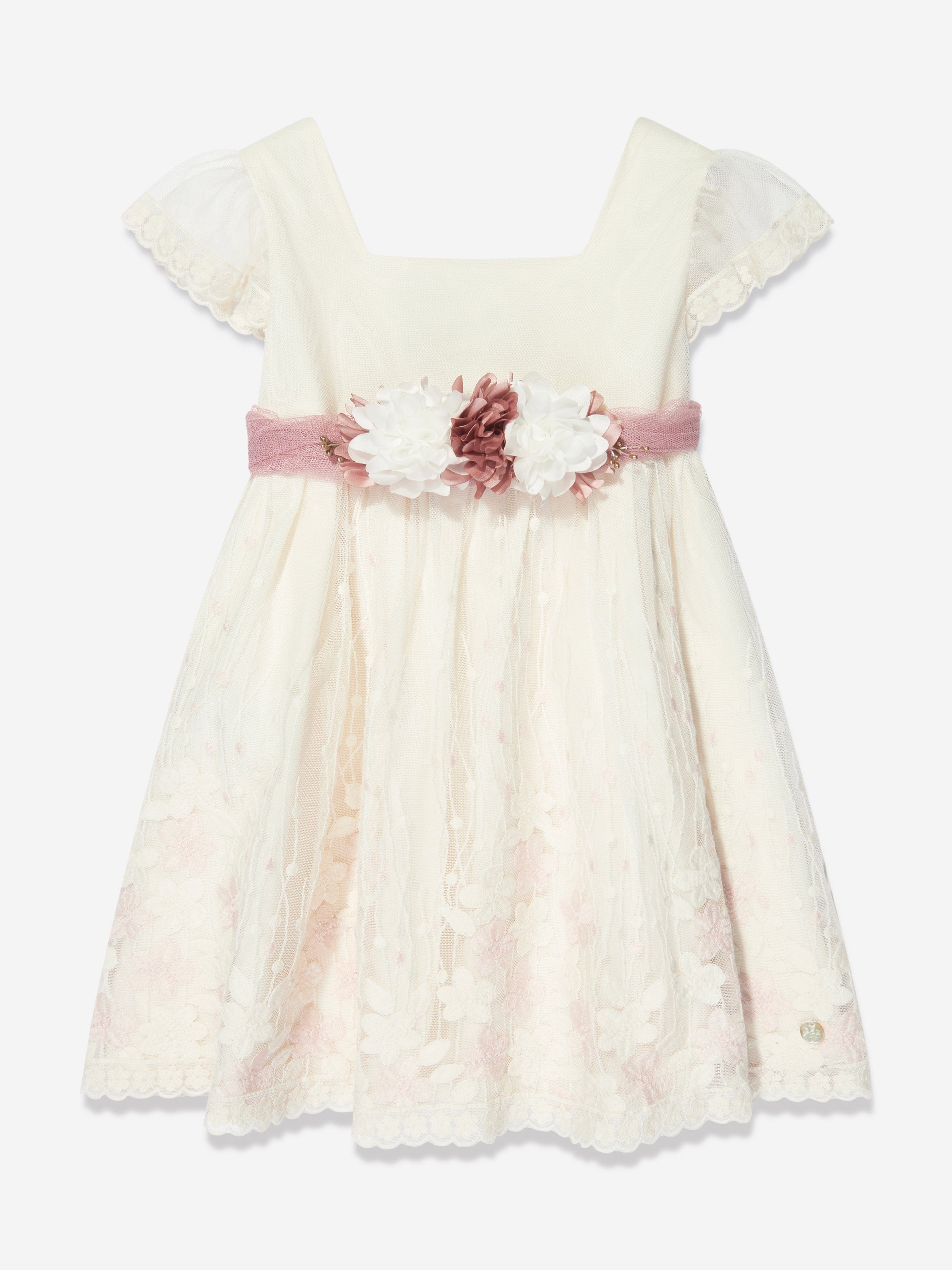 Paz Rodriguez Girls Ceremony Dress in Ivory