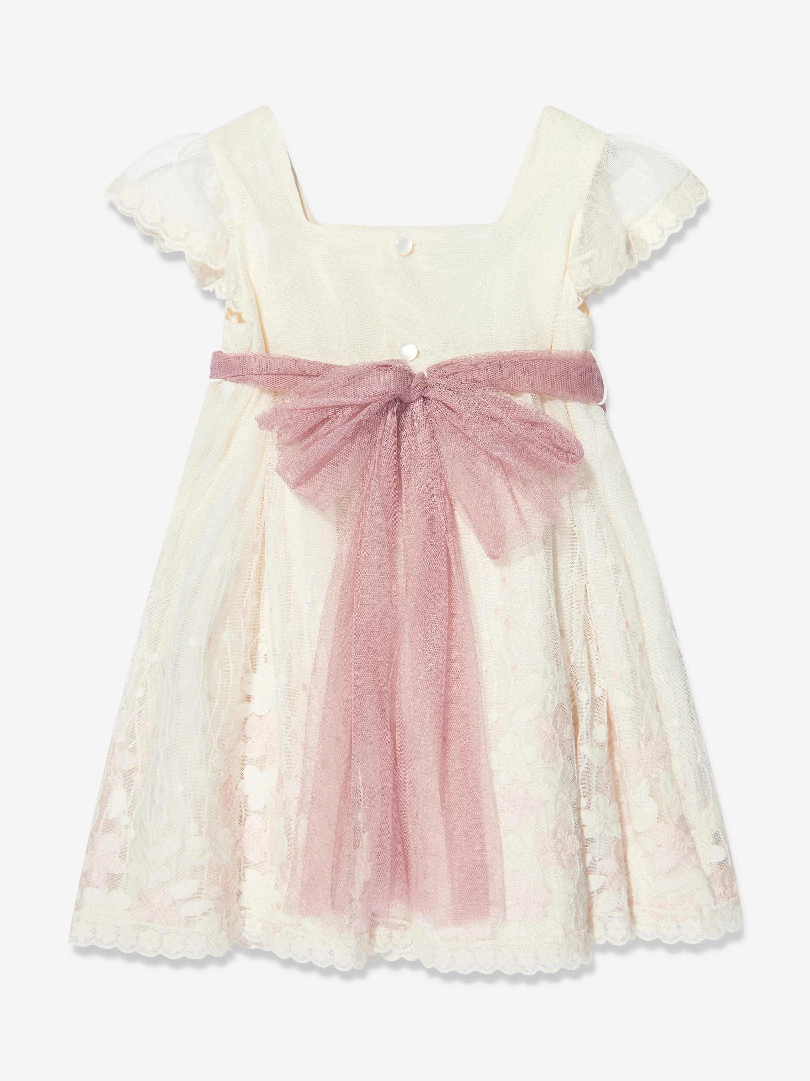 Paz Rodriguez Girls Ceremony Dress in Ivory