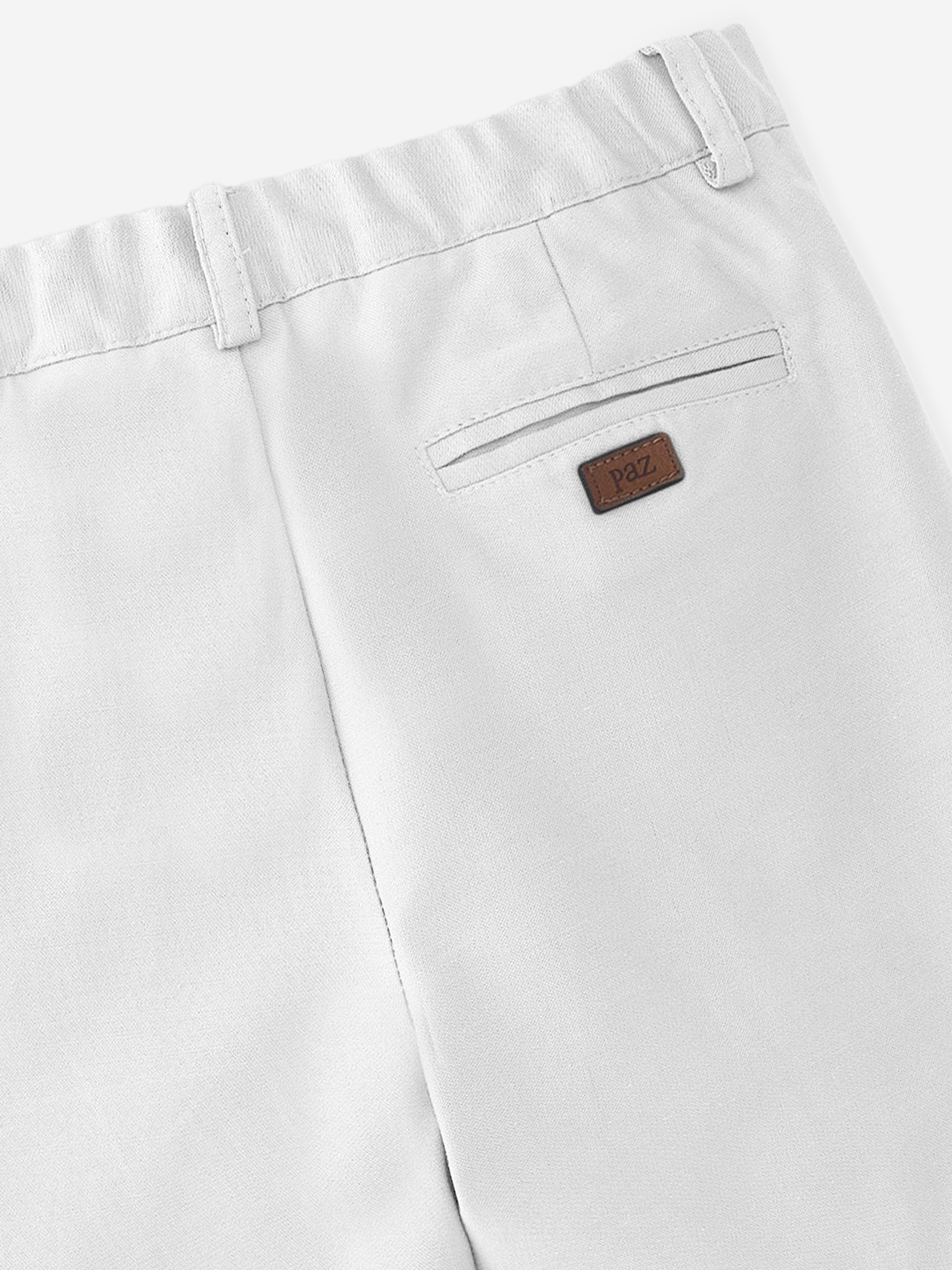 Paz Rodriguez Boys Woven Shorts in White