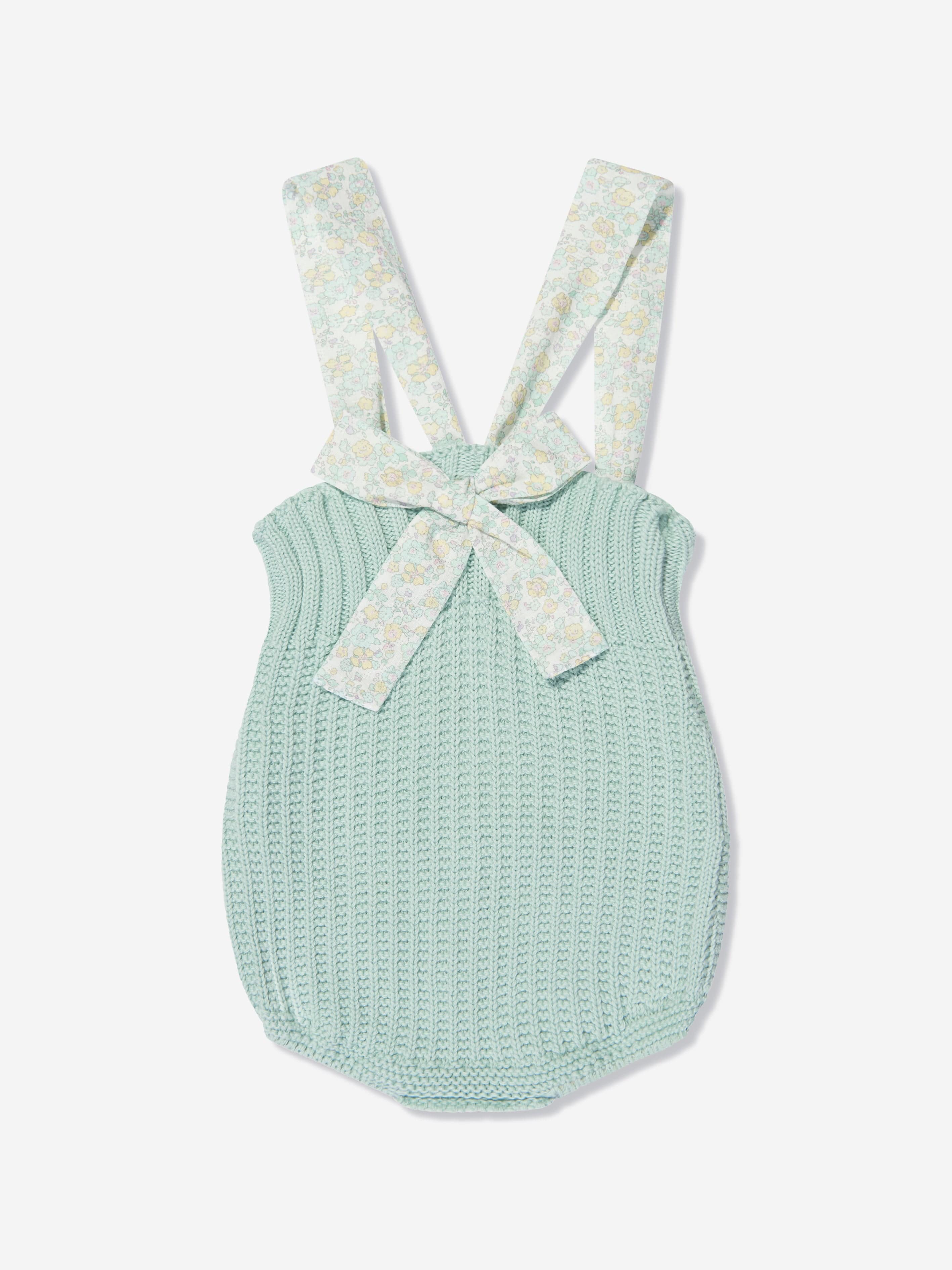 Paz Rodriguez Baby Knitted Bodysuit in Green