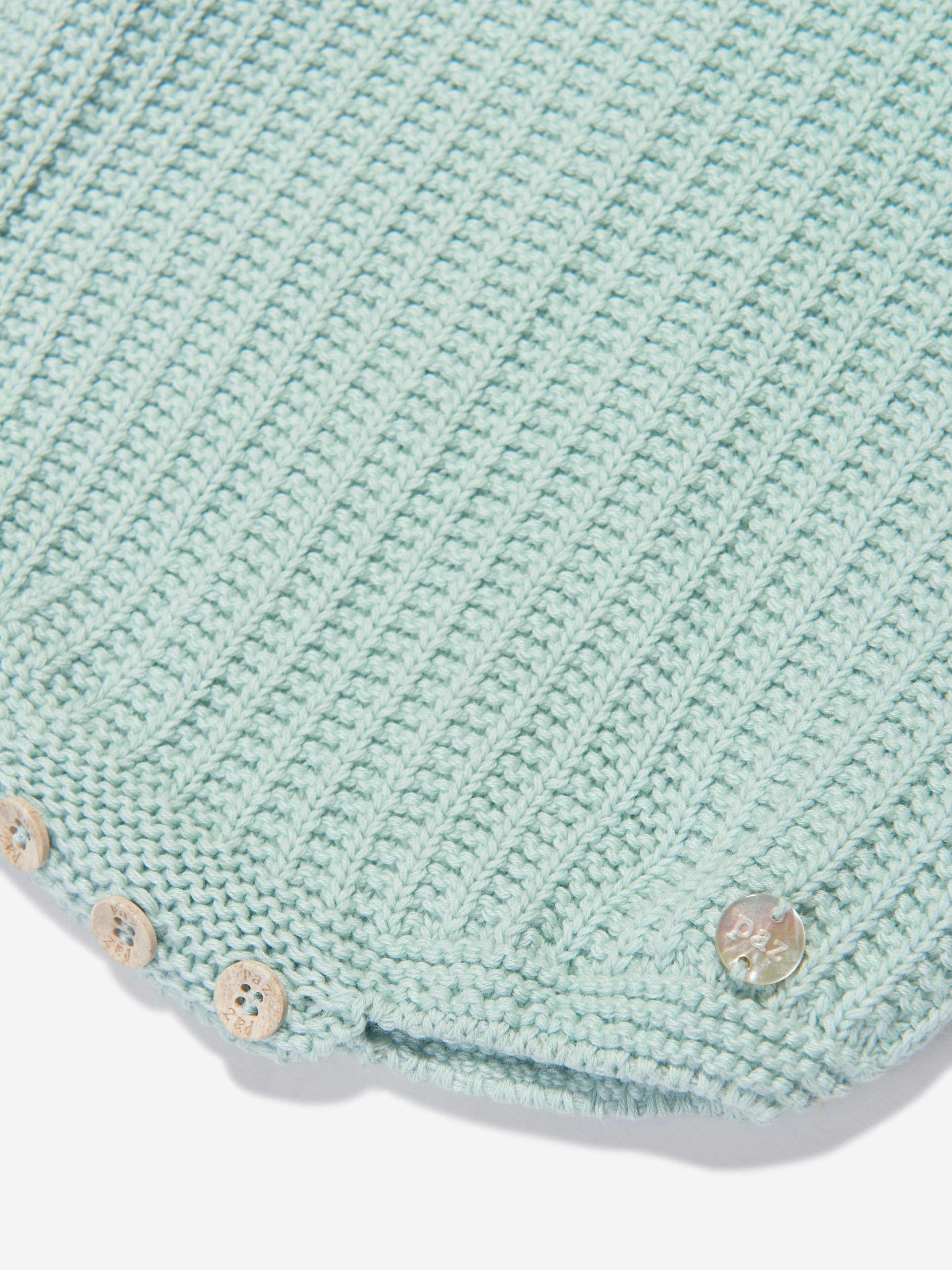 Paz Rodriguez Baby Knitted Bodysuit in Green