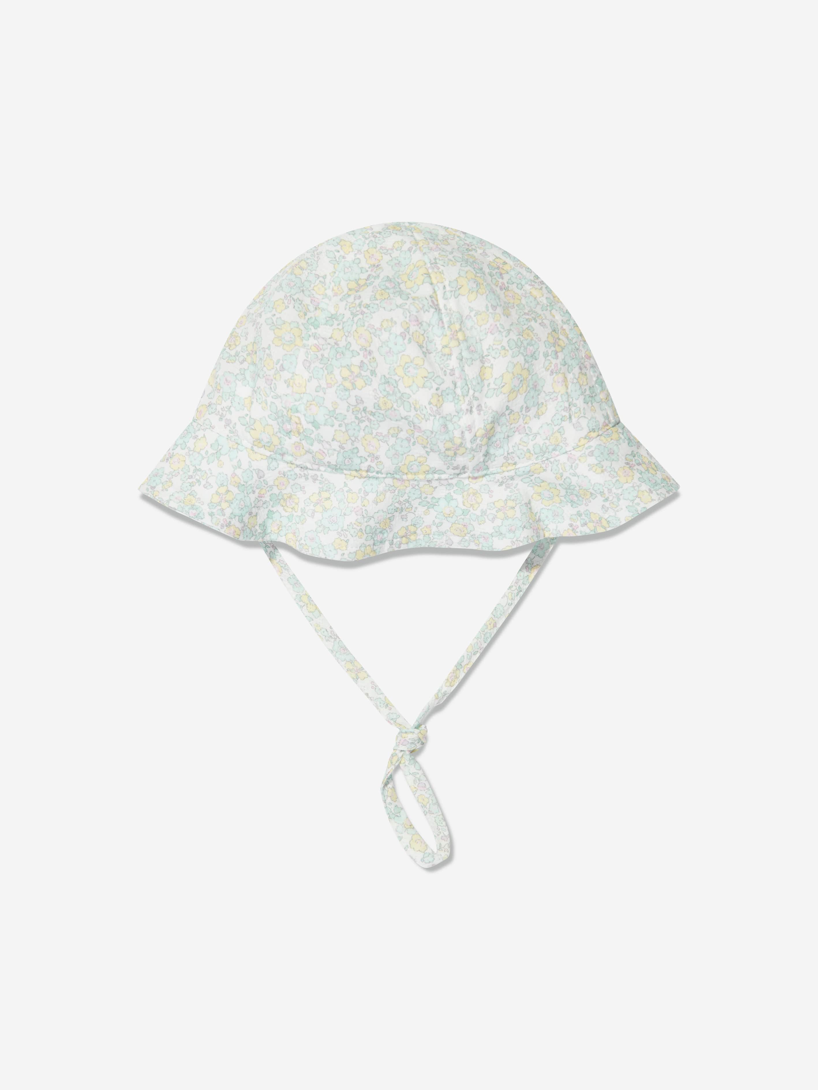 Paz Rodriguez Baby Girls Floral Hat in Green