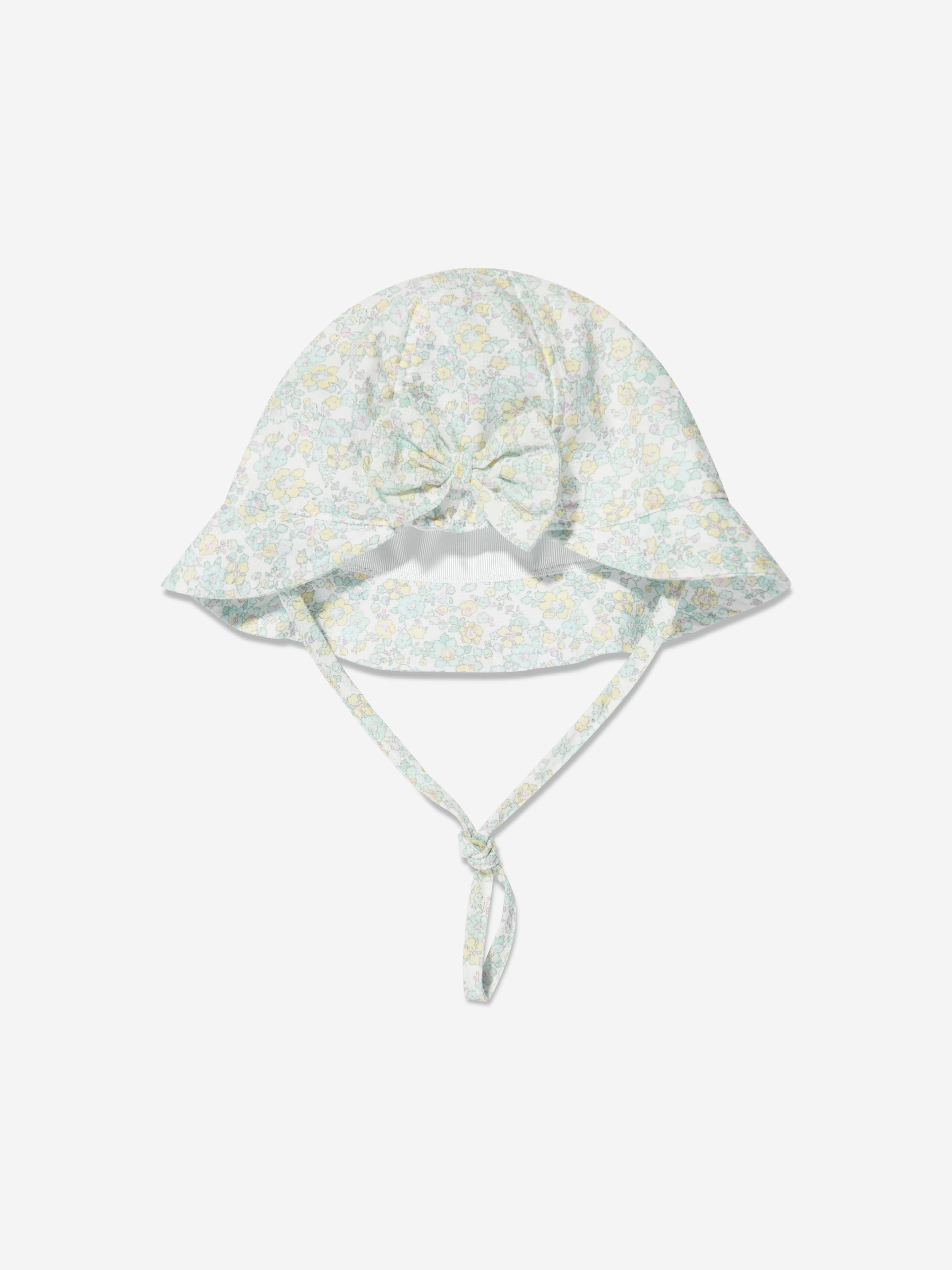 Paz Rodriguez Baby Girls Floral Hat in Green