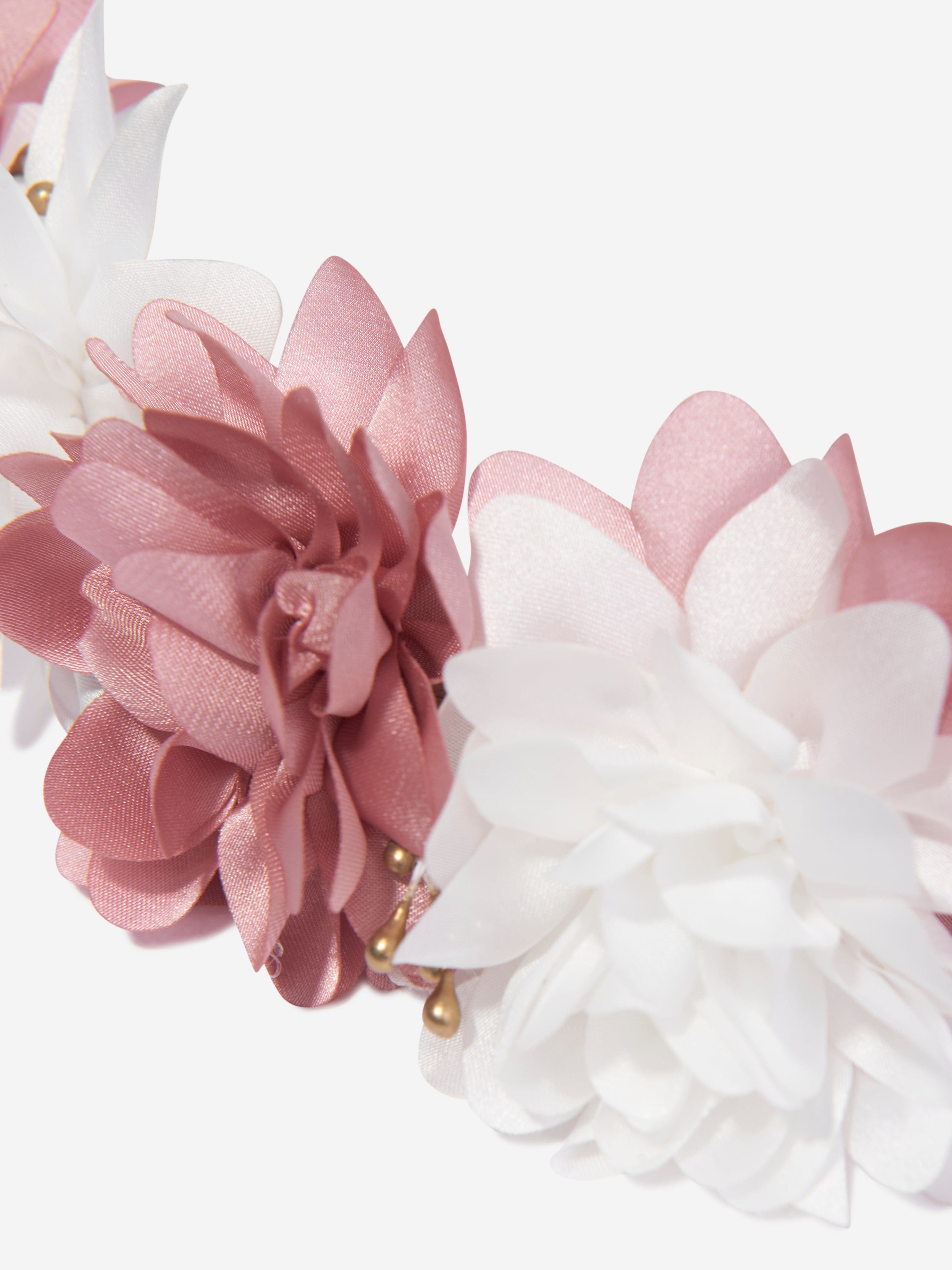 Paz Rodriguez Girls Floral Garland in Pink