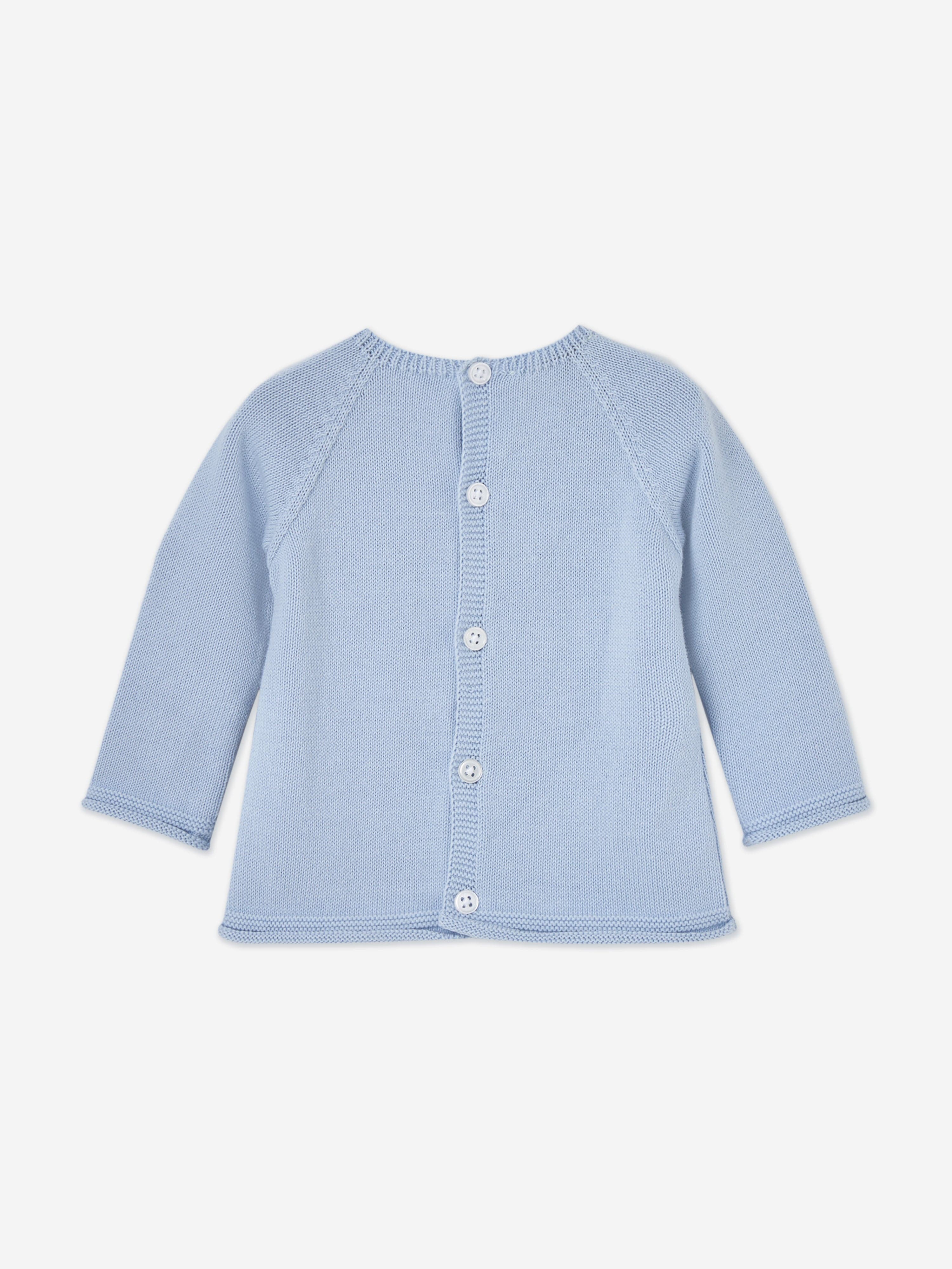 Paz Rodriguez Baby Boys 3 Piece Cotton Knit Set in Blue