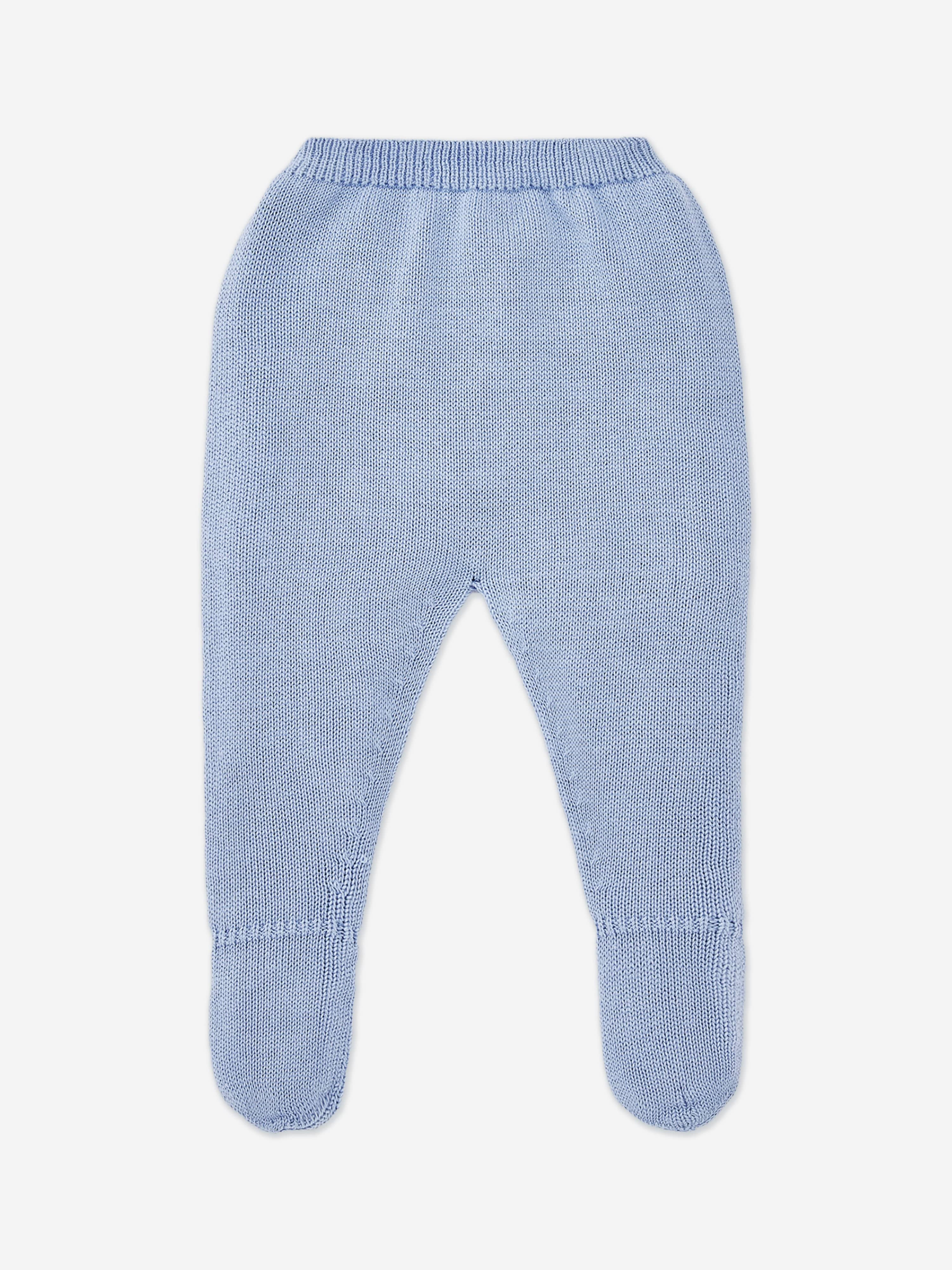 Paz Rodriguez Baby Boys 3 Piece Cotton Knit Set in Blue