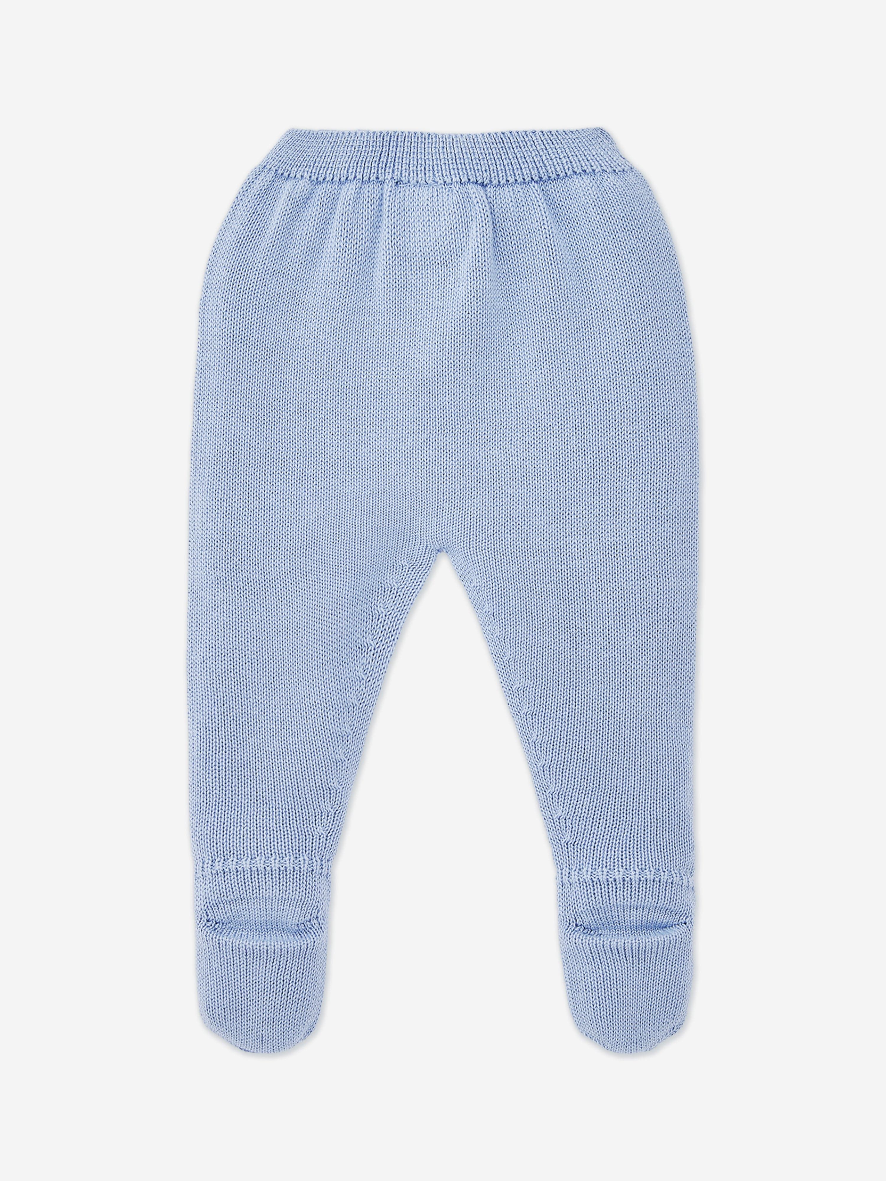 Paz Rodriguez Baby Boys 3 Piece Cotton Knit Set in Blue