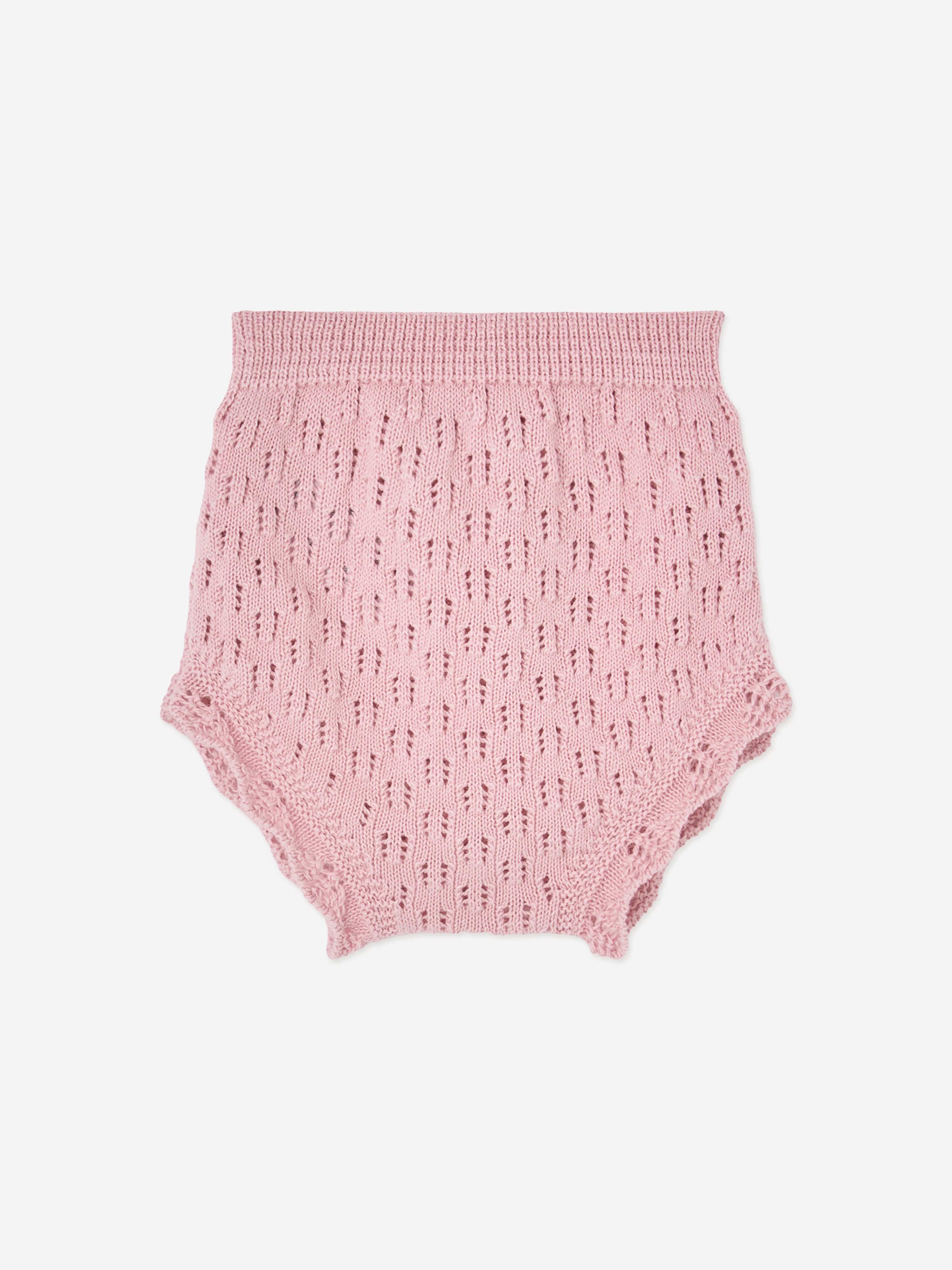 Paz Rodriguez Baby Girls Cotton Dress with Knickers in Pink