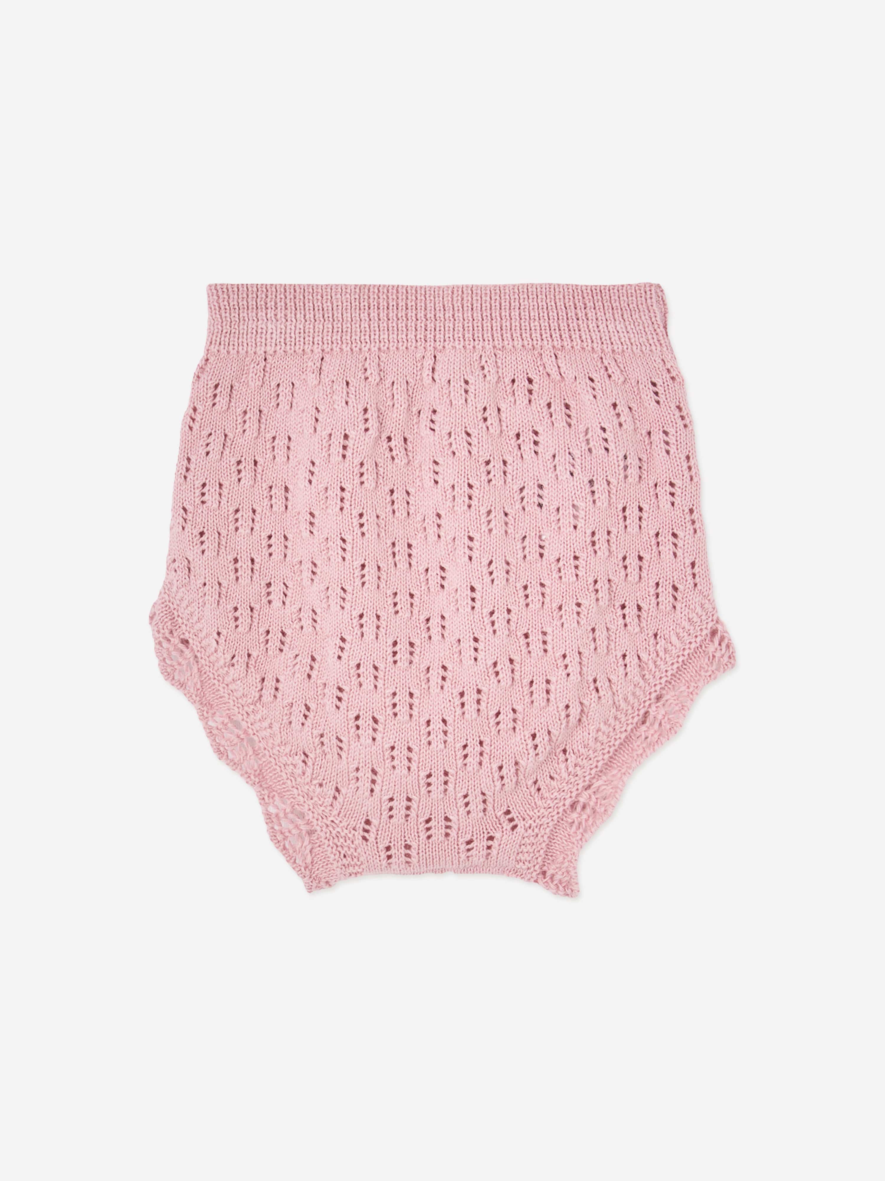 Paz Rodriguez Baby Girls Cotton Dress with Knickers in Pink