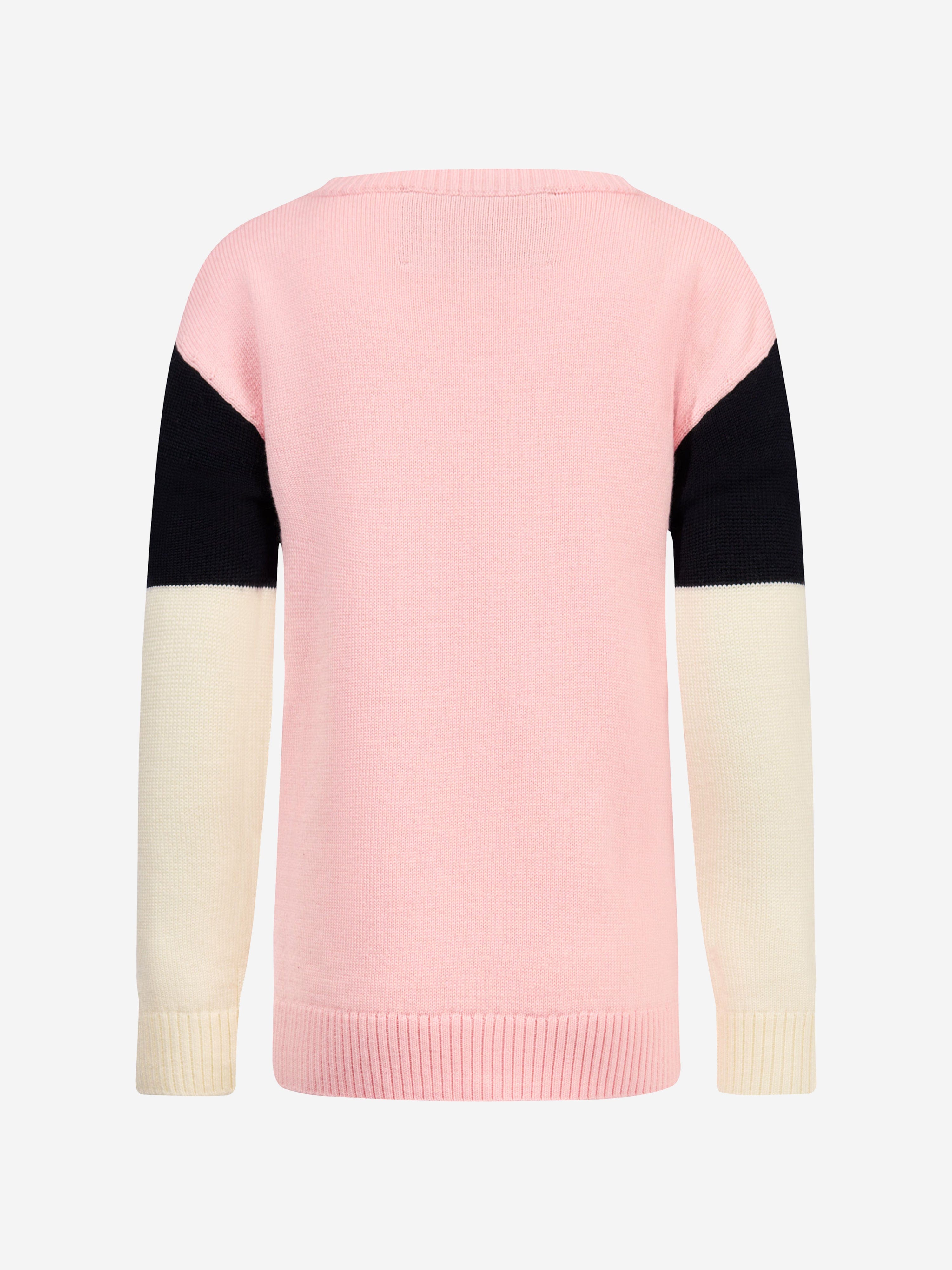 Perfect Moment Girls Star Crew Neck Jumper in Pink