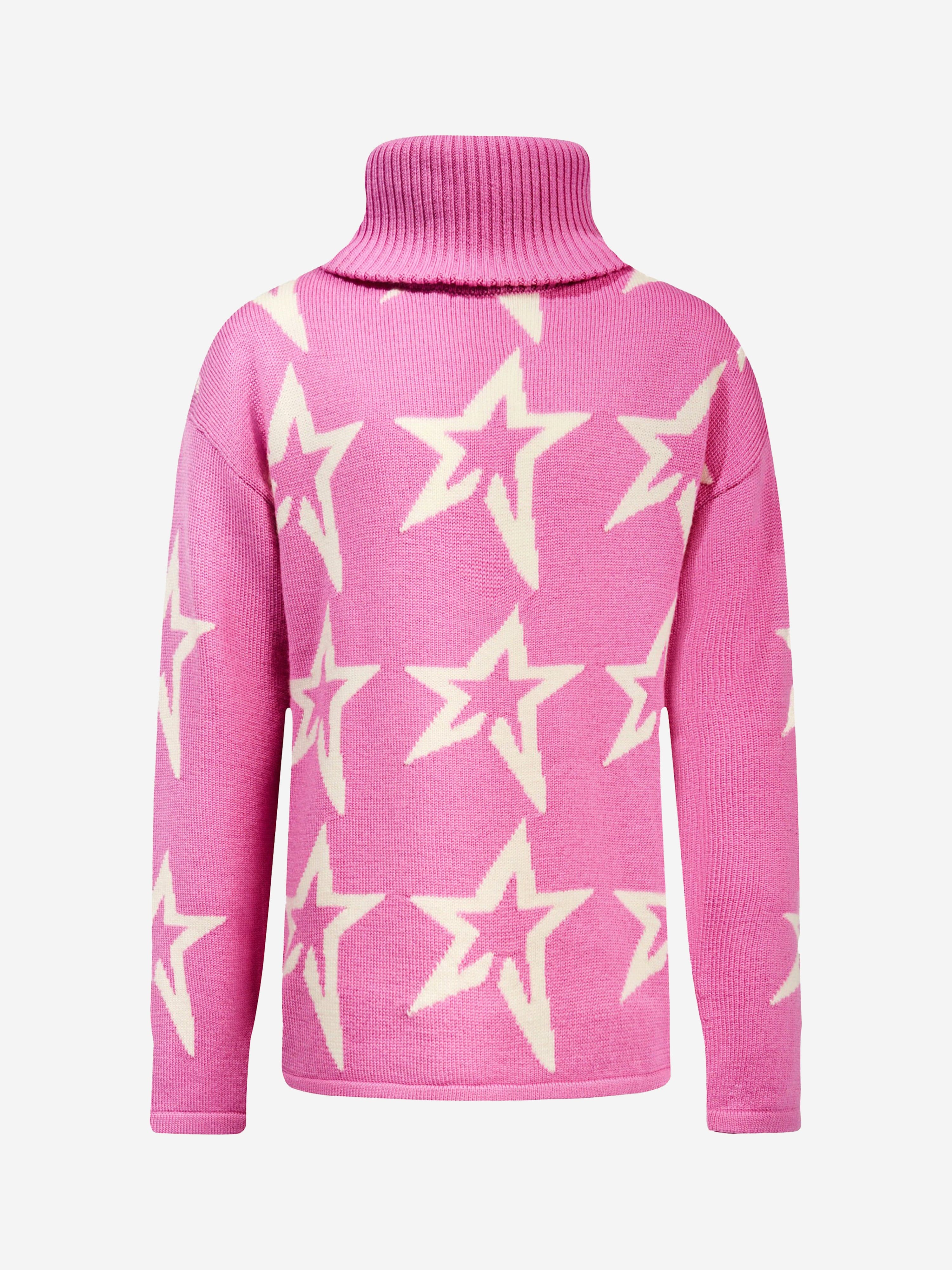 Perfect Moment Girls Merino Wool Star Dust Jumper in Pink