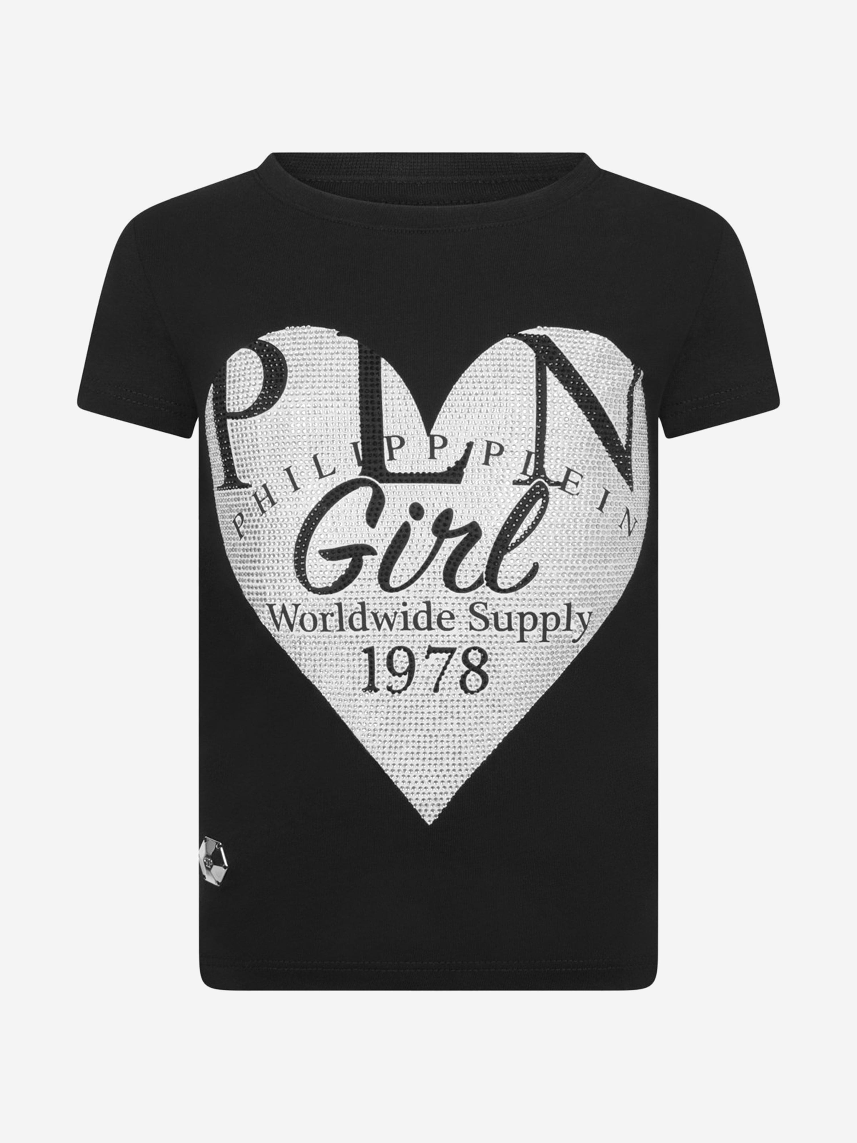 Philipp Plein Girls Cotton Heart Top