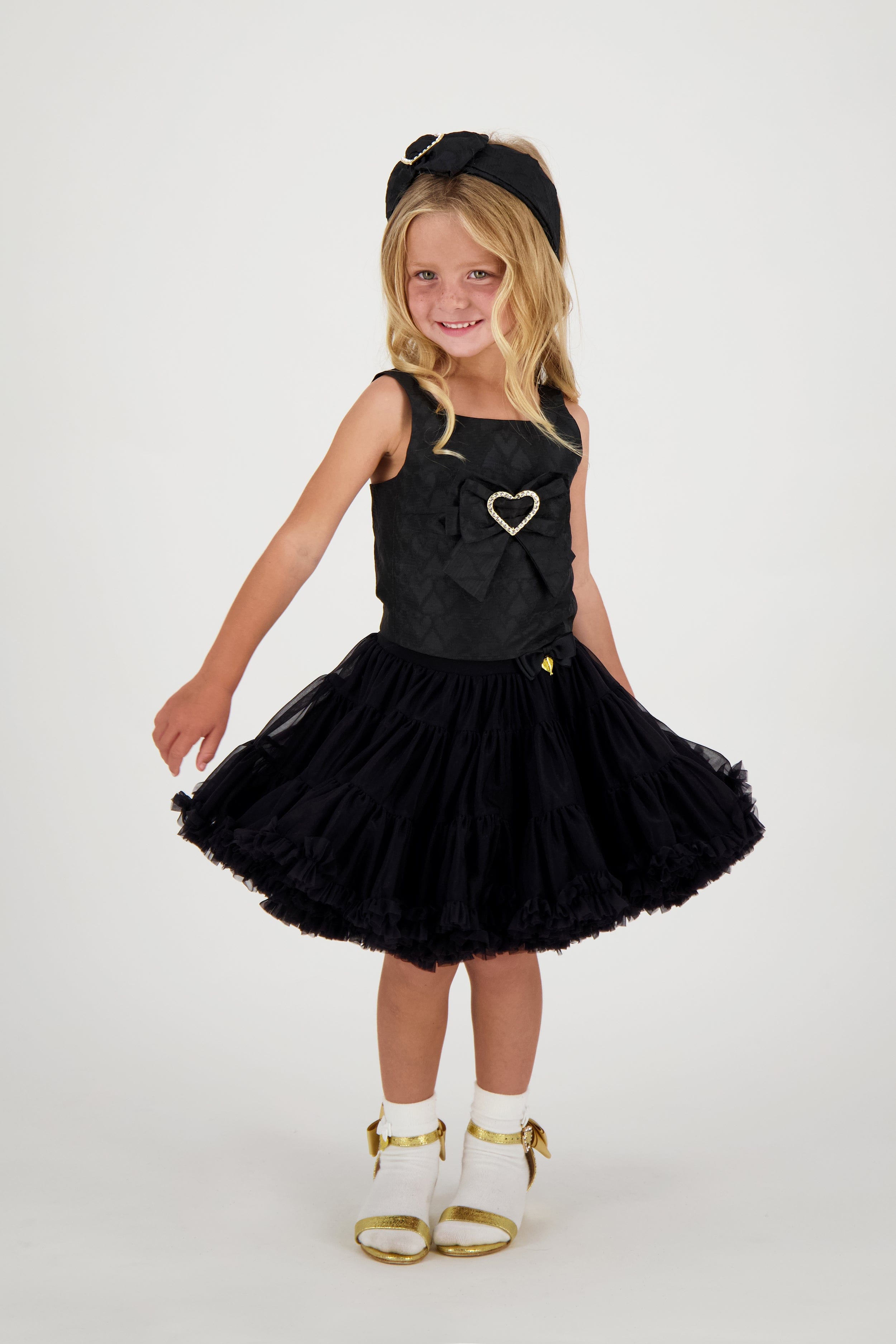 Angels Face Girls Pixie Tutu Skirt in Black