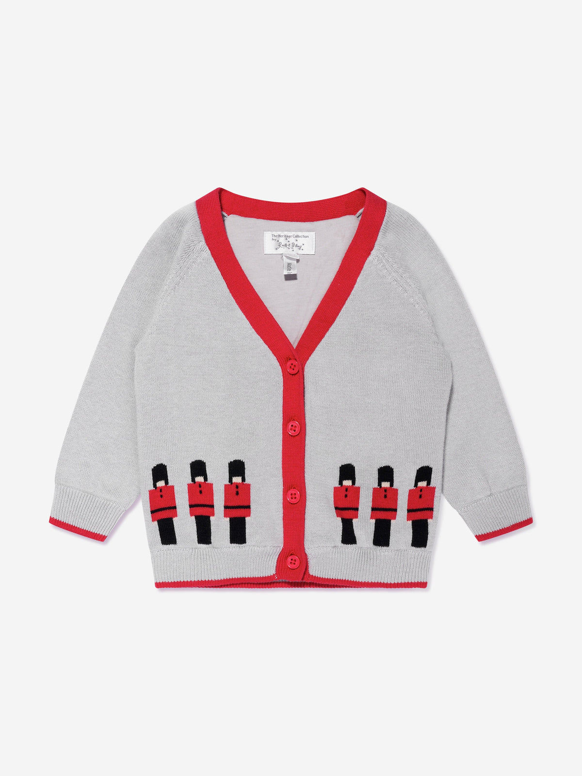 Rachel Riley Soldier Intarsia Cardigan