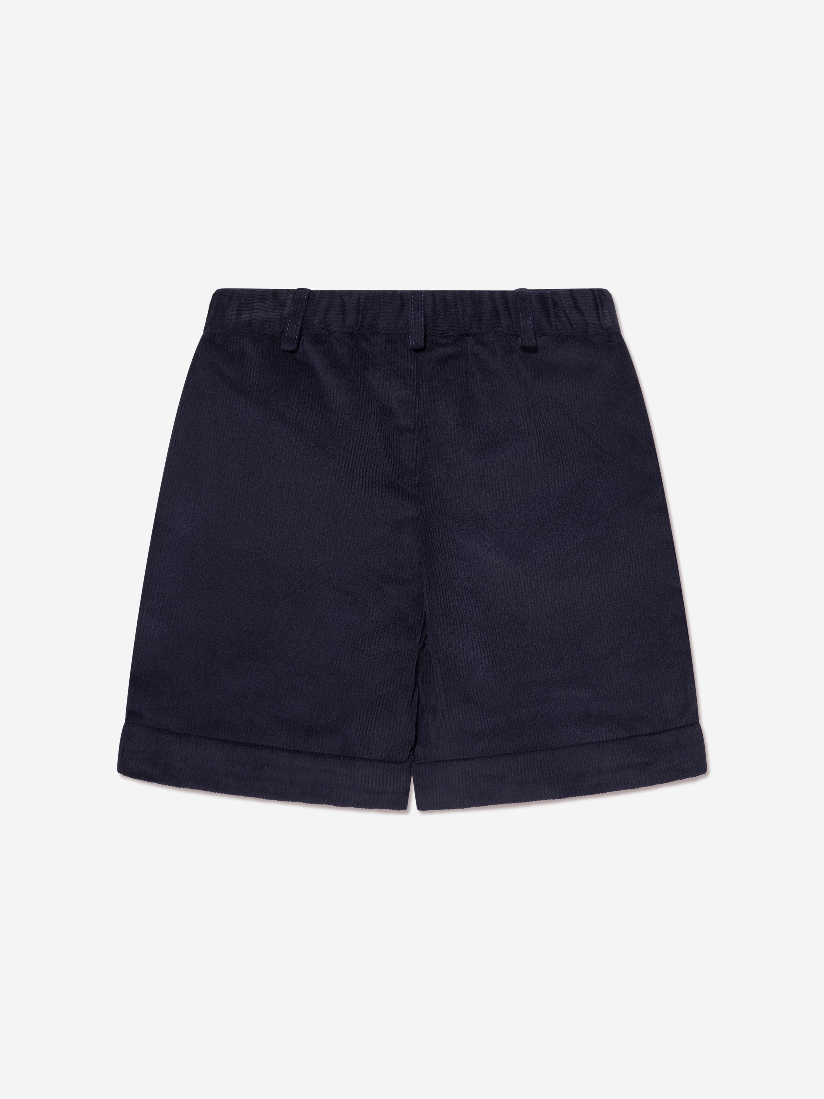 Rachel Riley Boys Corduroy Shorts in Navy