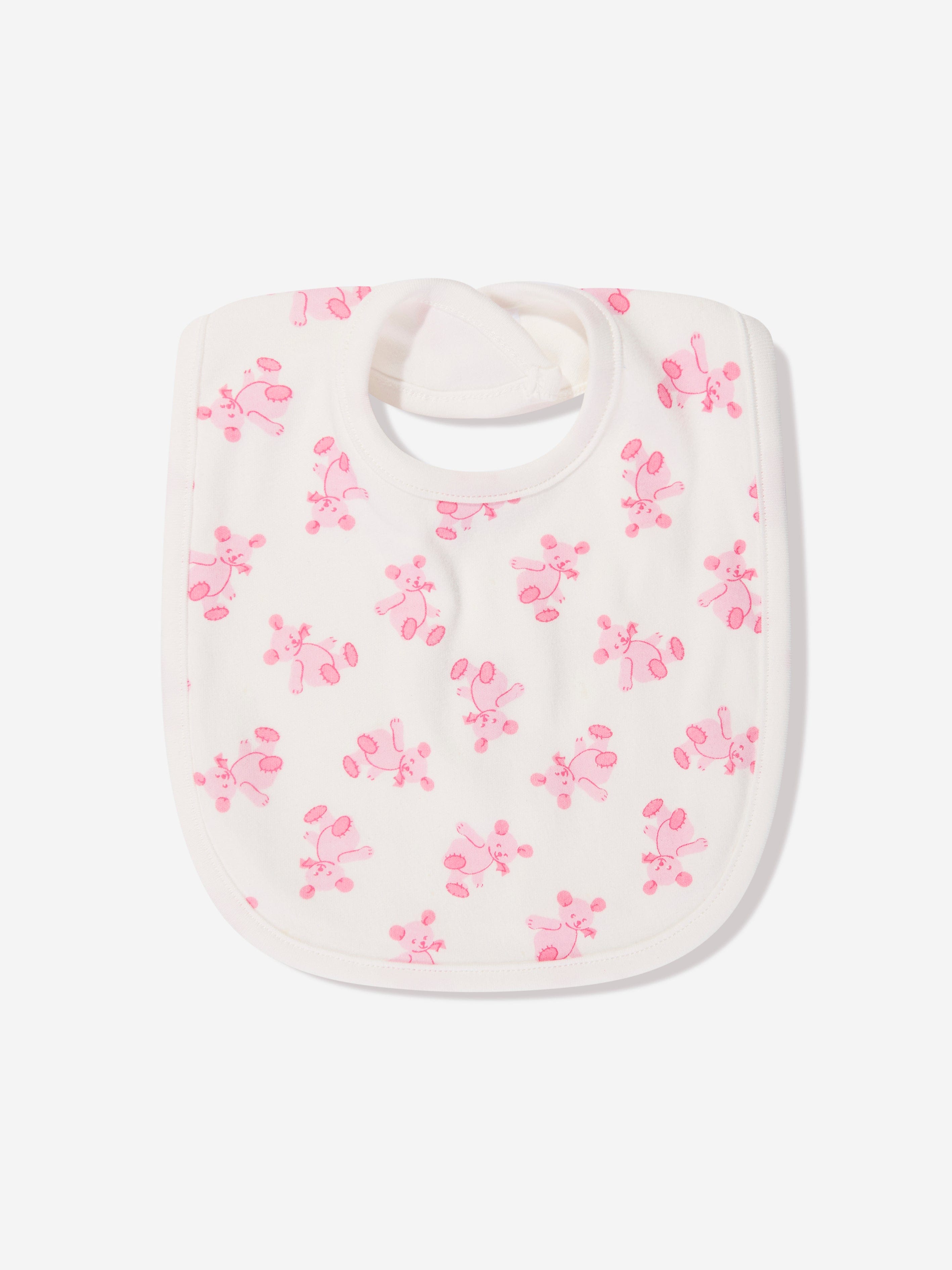 Rachel Riley Baby Girls Teddy Bib in Pink