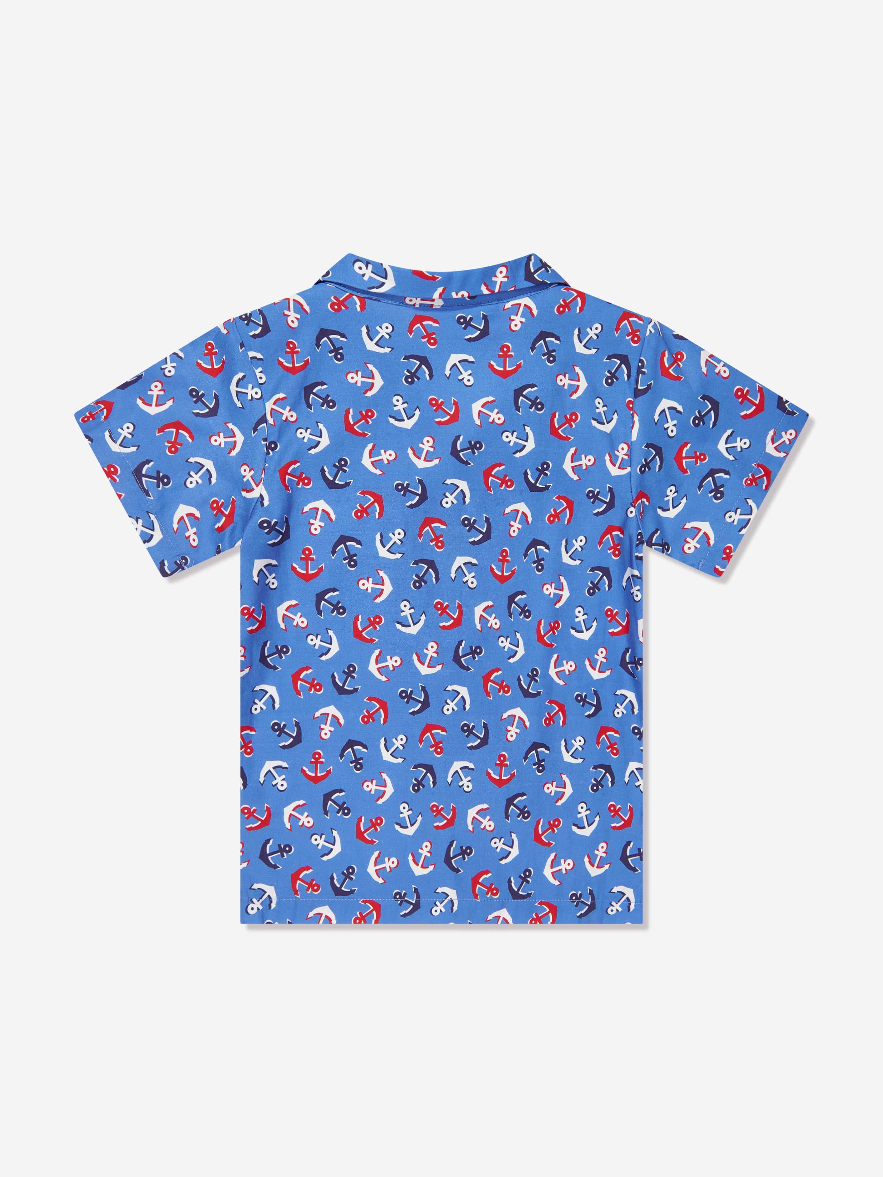 Rachel Riley Boys Anchor Shirt in Blue