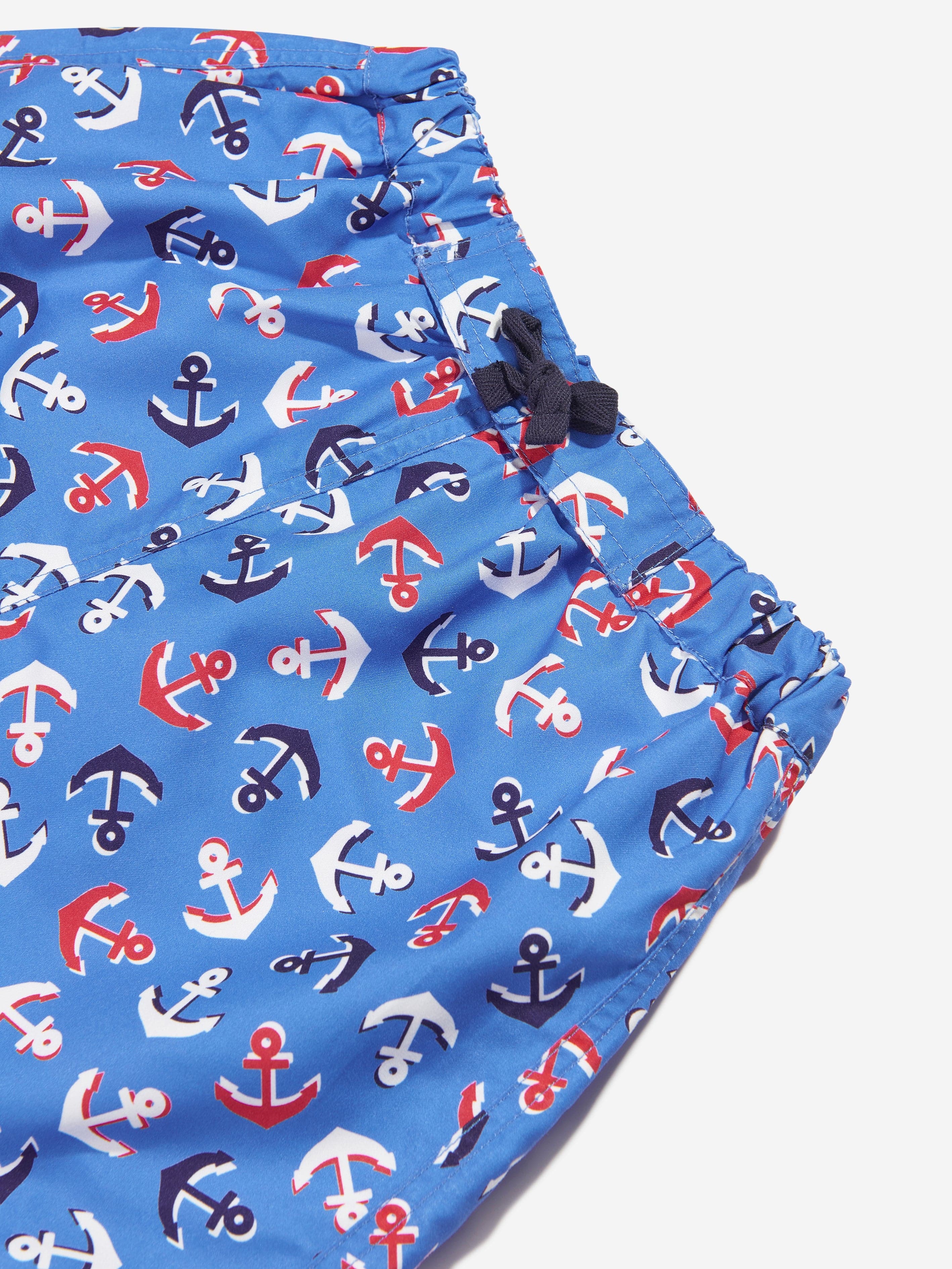 Rachel Riley Boys Anchor Swim Shorts in Blue