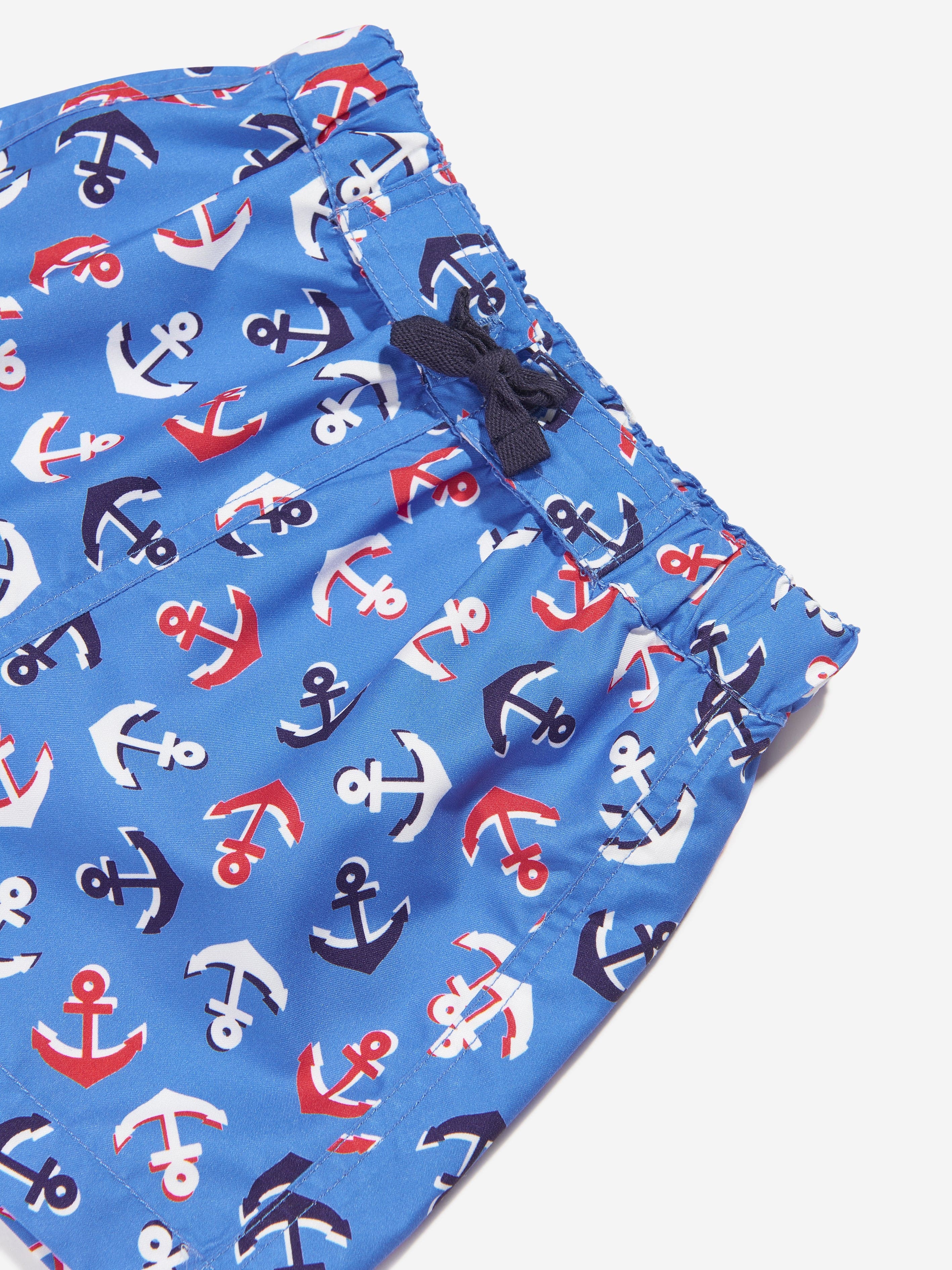 Rachel Riley Baby Boys Anchor Swim Shorts in Blue