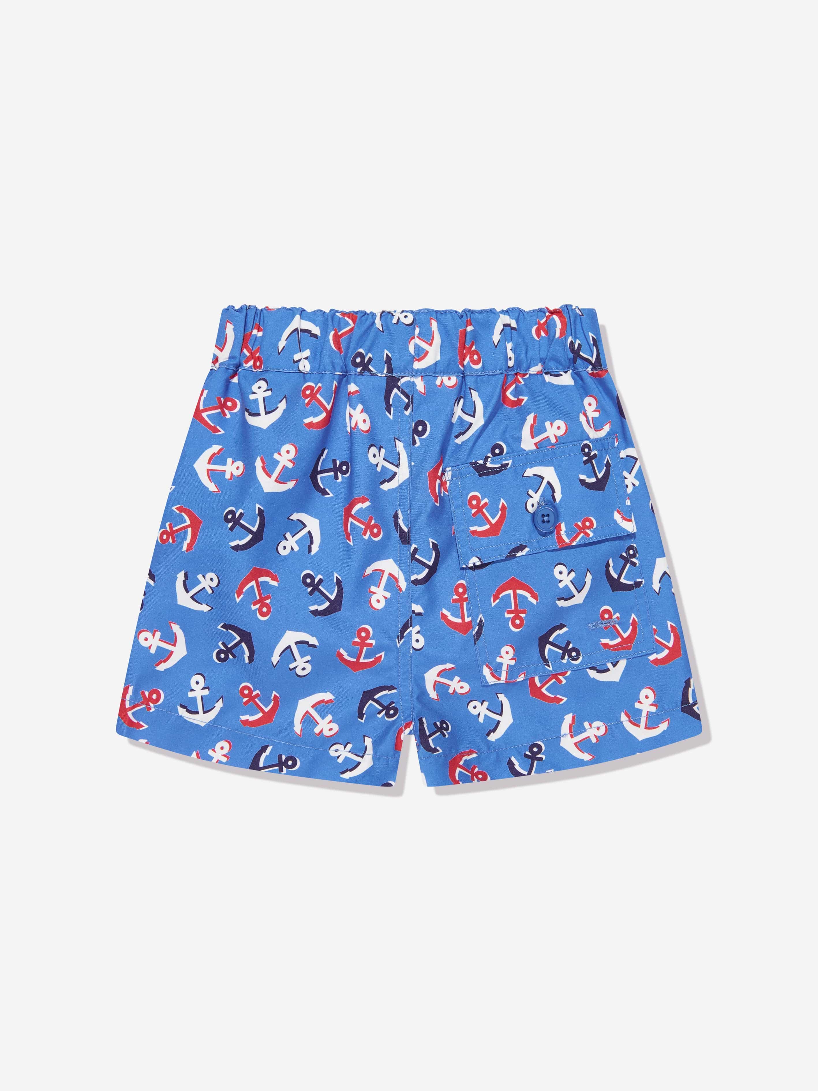 Rachel Riley Baby Boys Anchor Swim Shorts in Blue