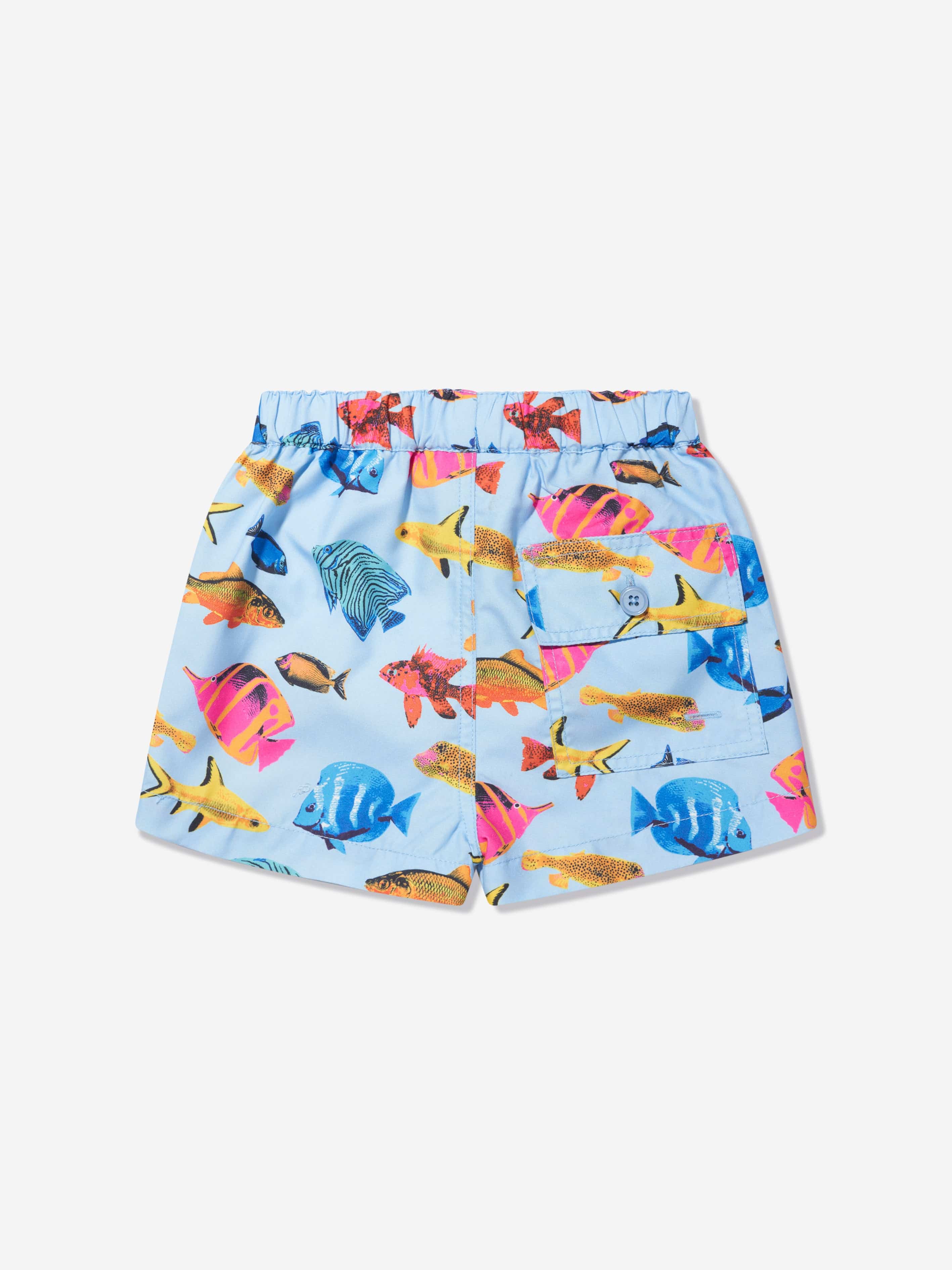 Rachel Riley Baby Boys Tropical Fish Swim Shorts in Multicolour