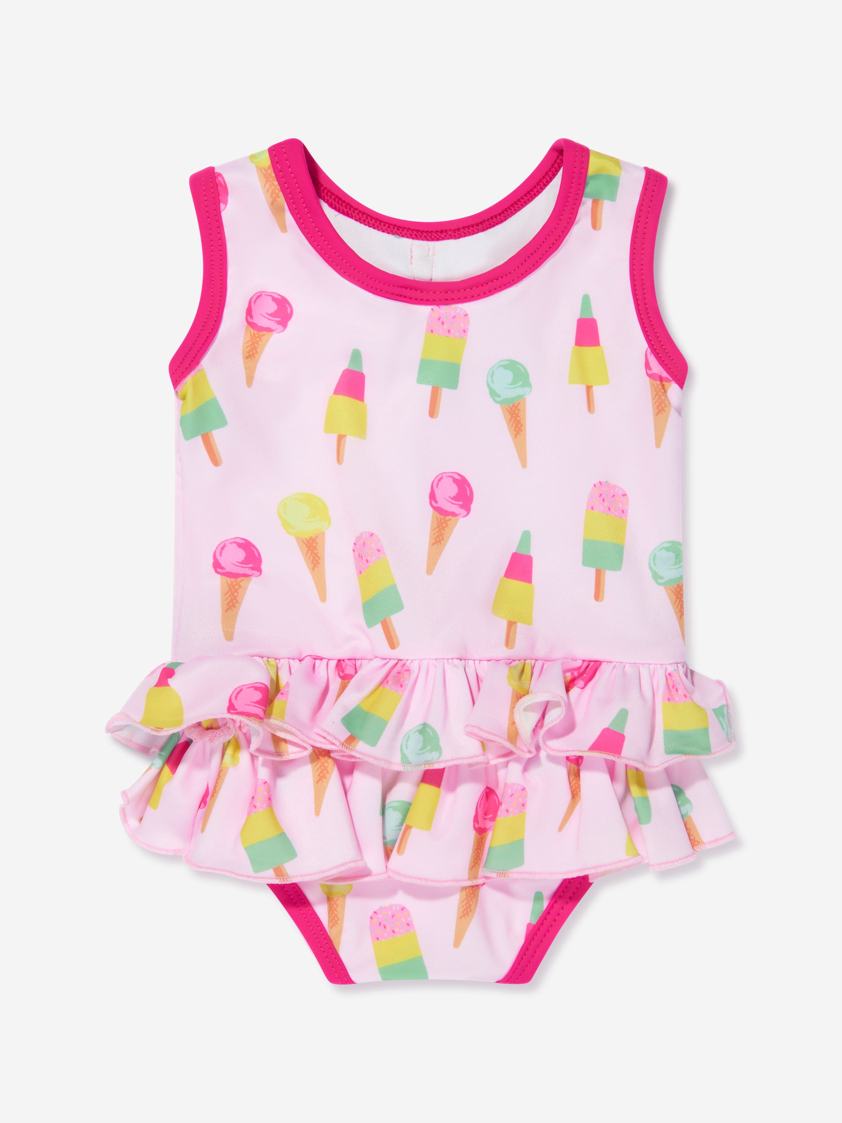 Rachel Riley Baby Girls Ice Lolly Swimsuit in Pink